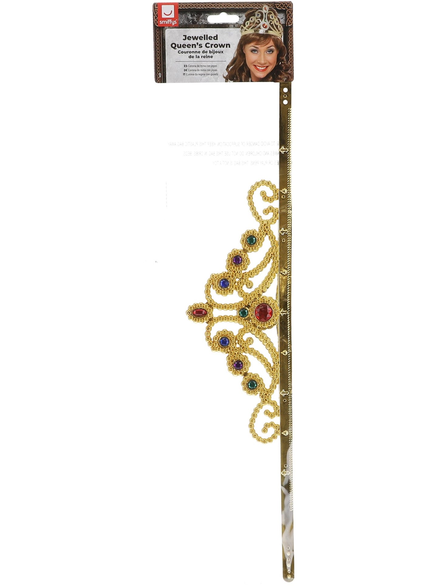 Jewelled Queen's Crown, Mixed Colours Wholesale