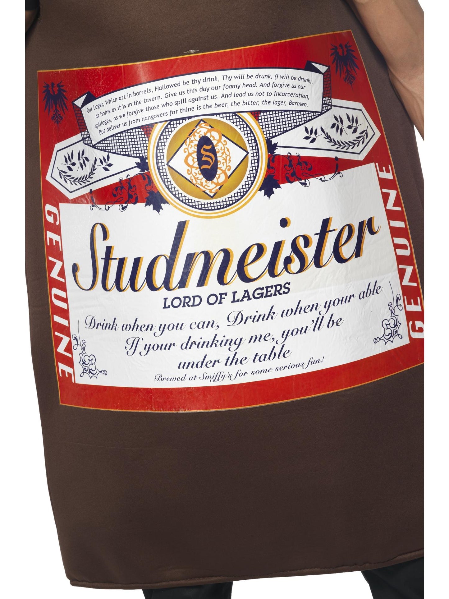 Costume de bouteille de bière Studmeister, Le Seigneur des Lagers