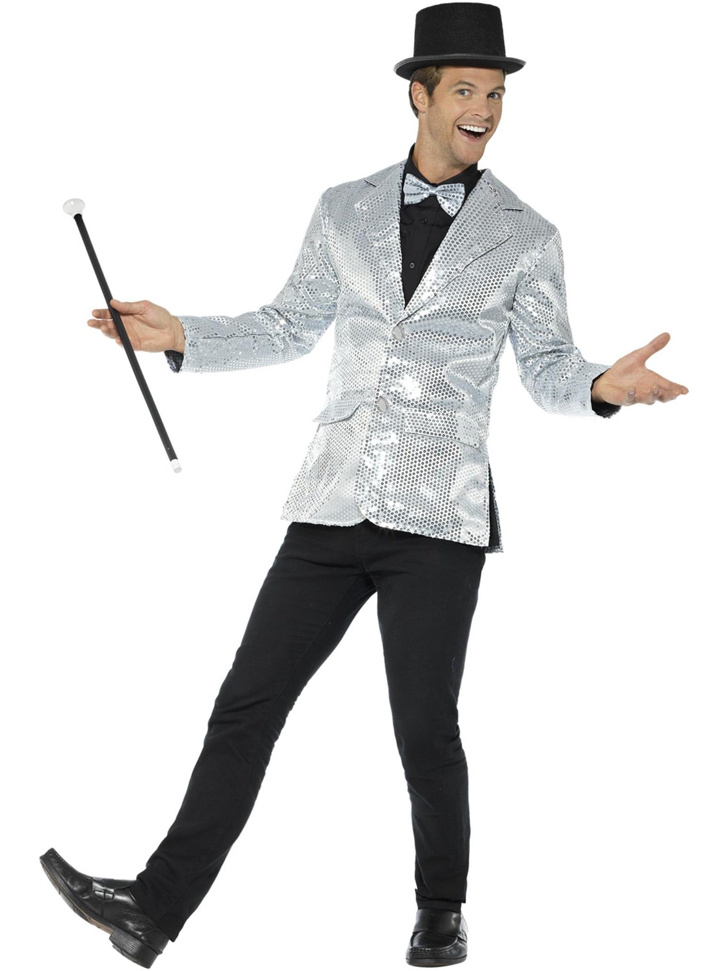 Chaqueta de lentejuelas, plateado, para hombre