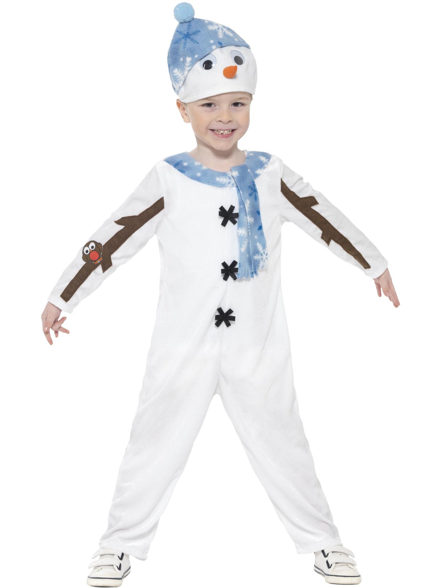 Snowman Toddler Costume, White Wholesale