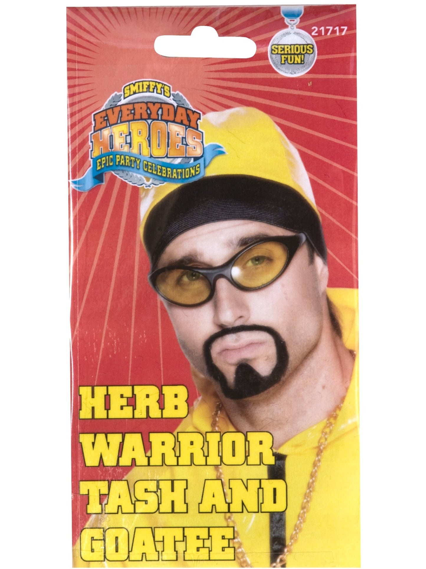 Herb Warrior Tash & Goatee Beard Set, Black Wholesale