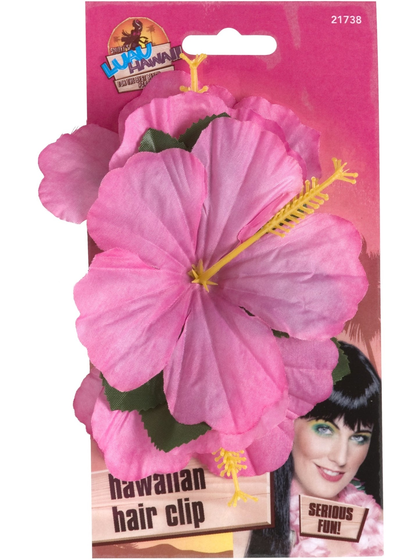 Hawaiian Flower Hair Clip, Pink Wholesale