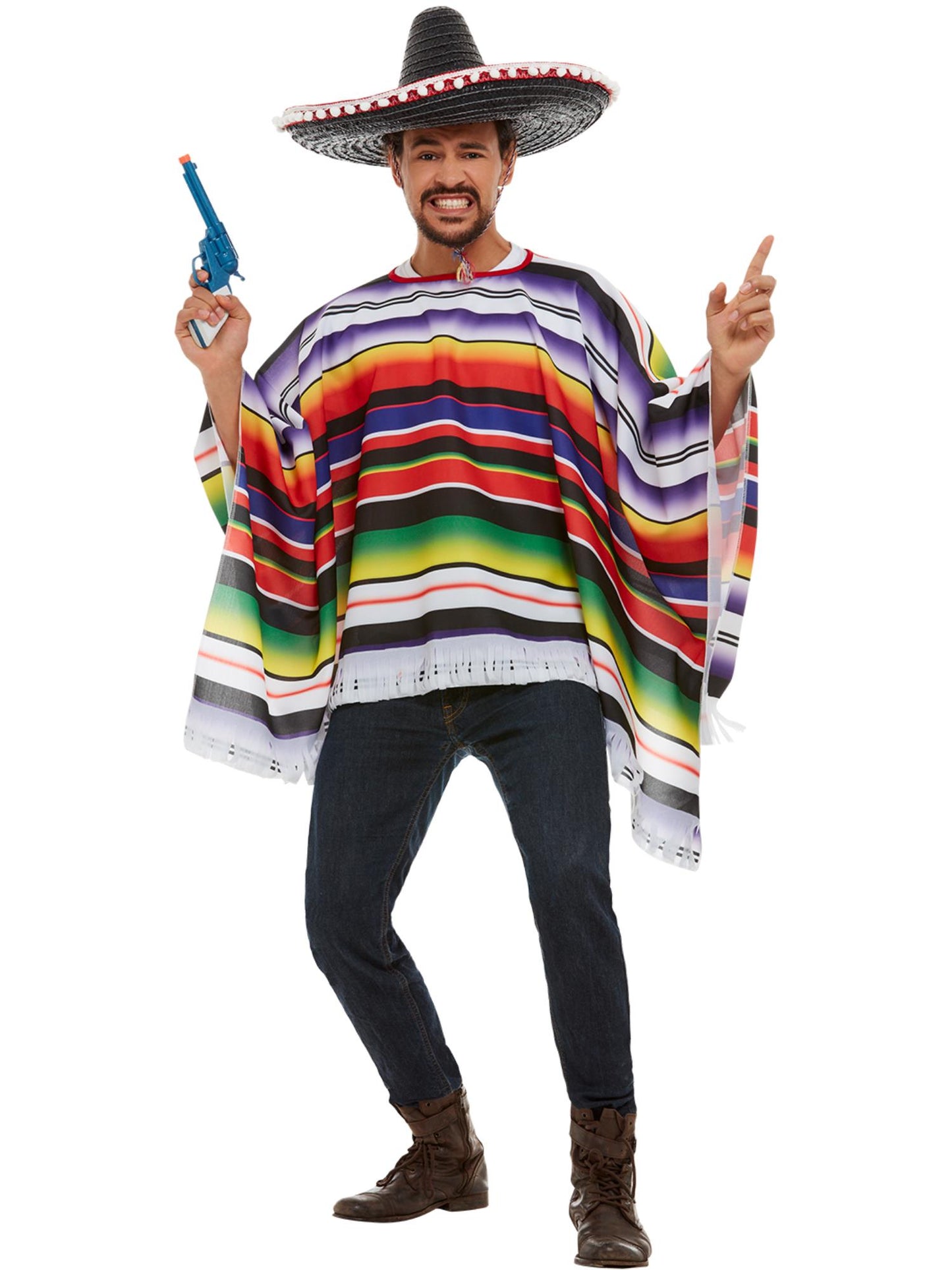 Poncho, Multi-Coloured Wholesale