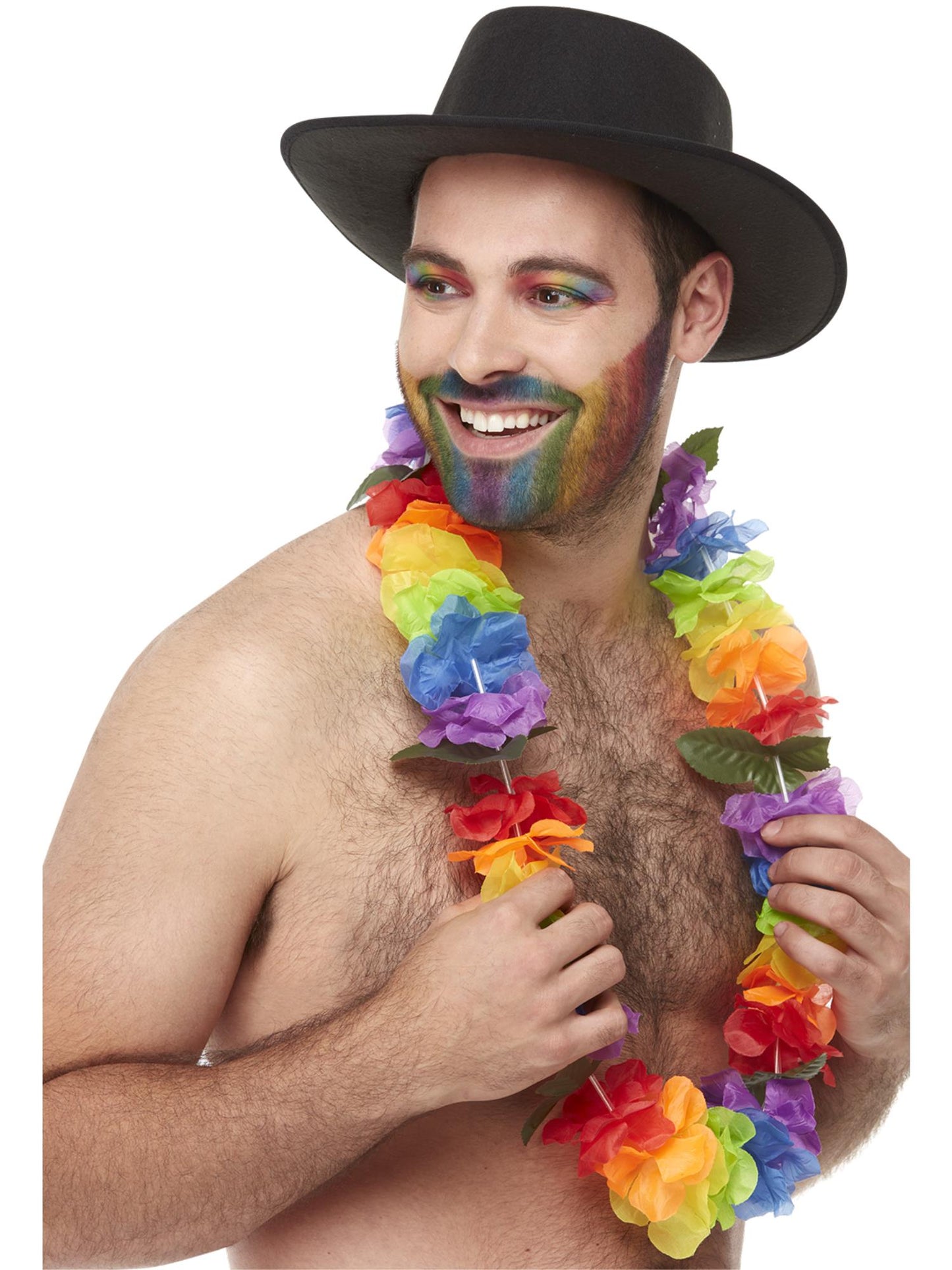 Helle, große Regenbogen-Blumenkette