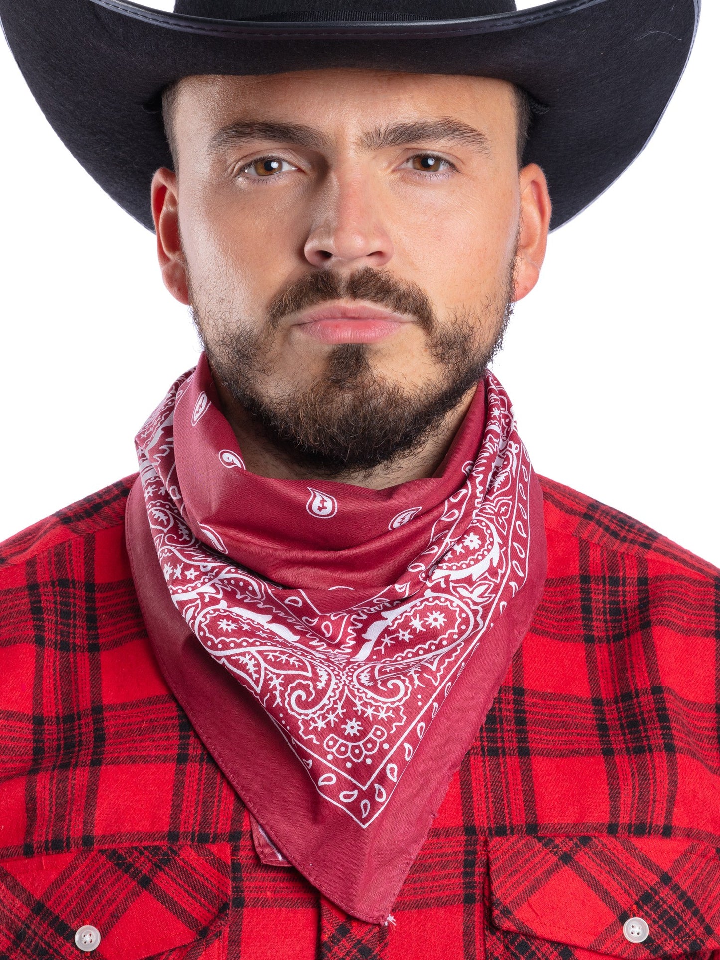 Cowboy-Halstuch, Rot, Western-Design