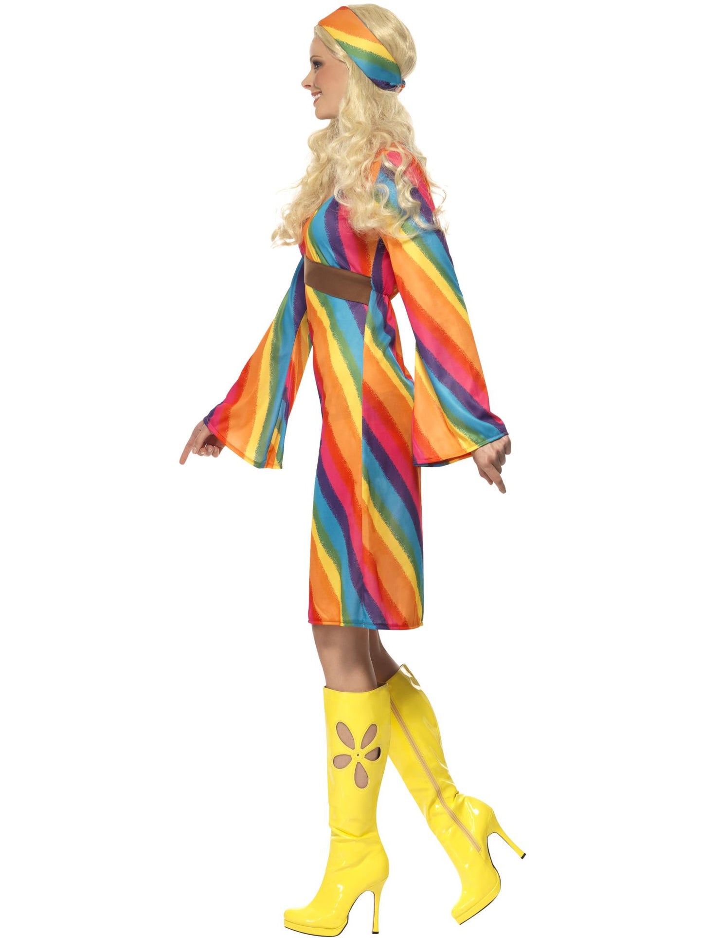 Rainbow Hippie Costume, Multi-Coloured Wholesale