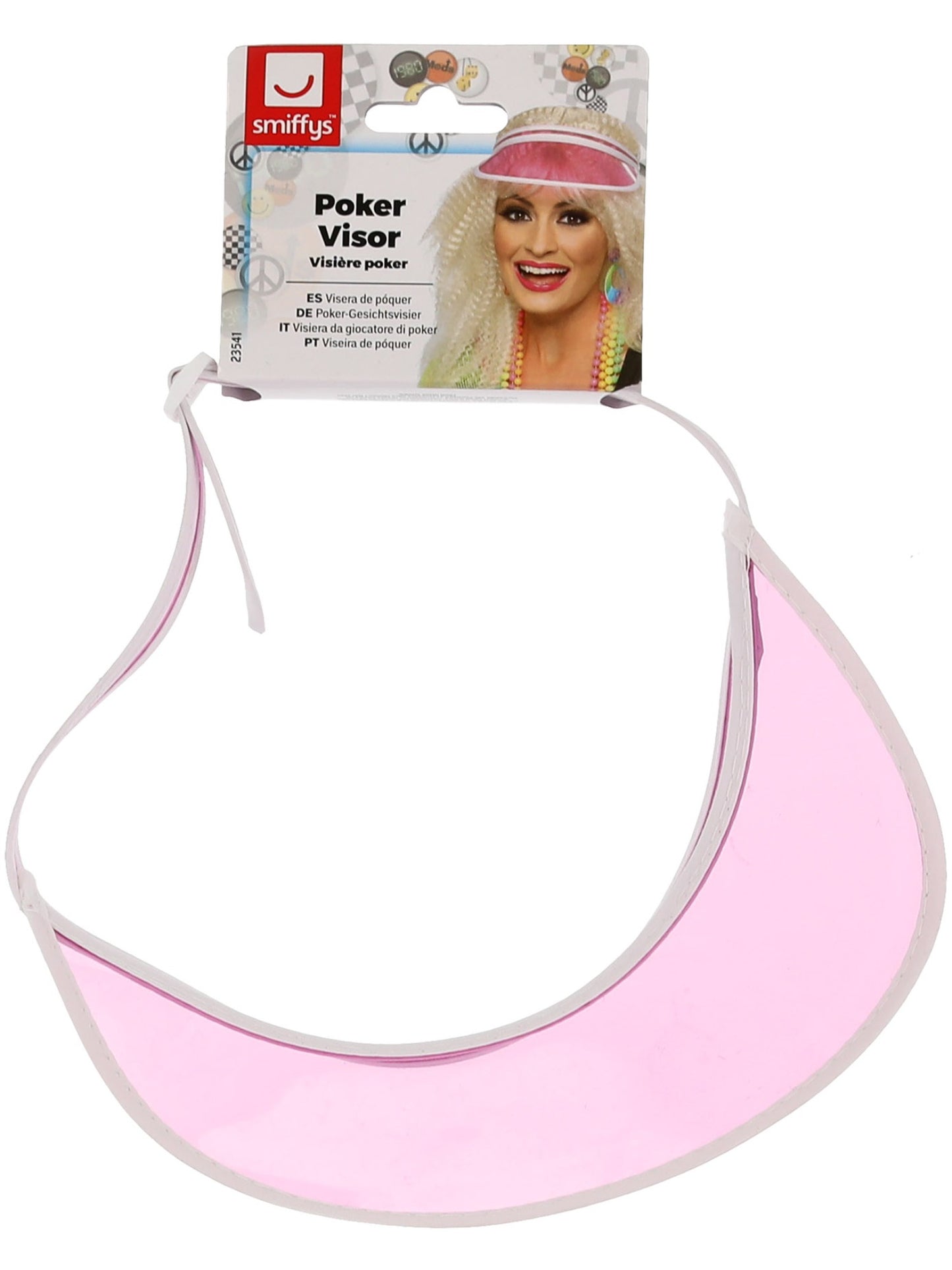 Visière poker, rose