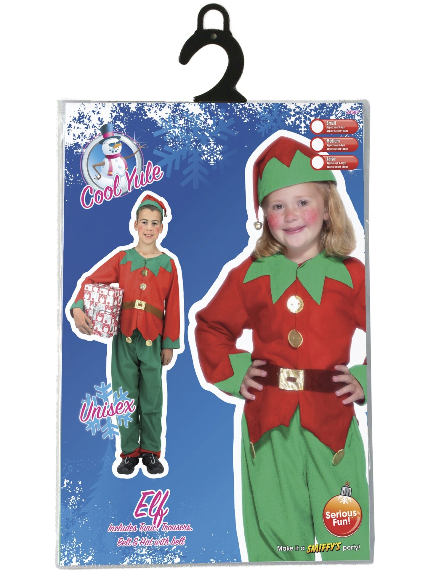 Elf Costume, Red & Green Wholesale