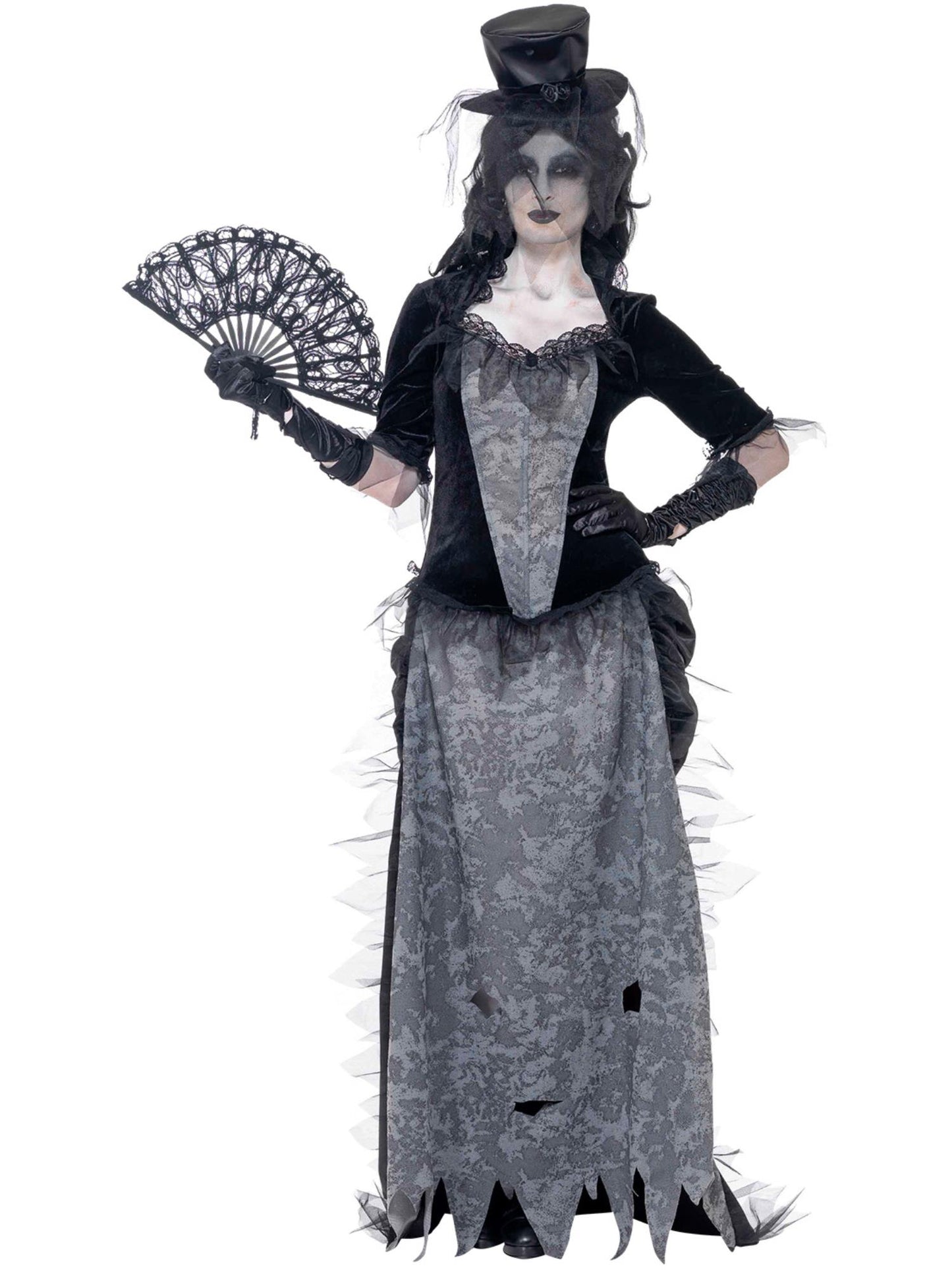 Ghost Town Black Widow Costume, Grey Wholesale