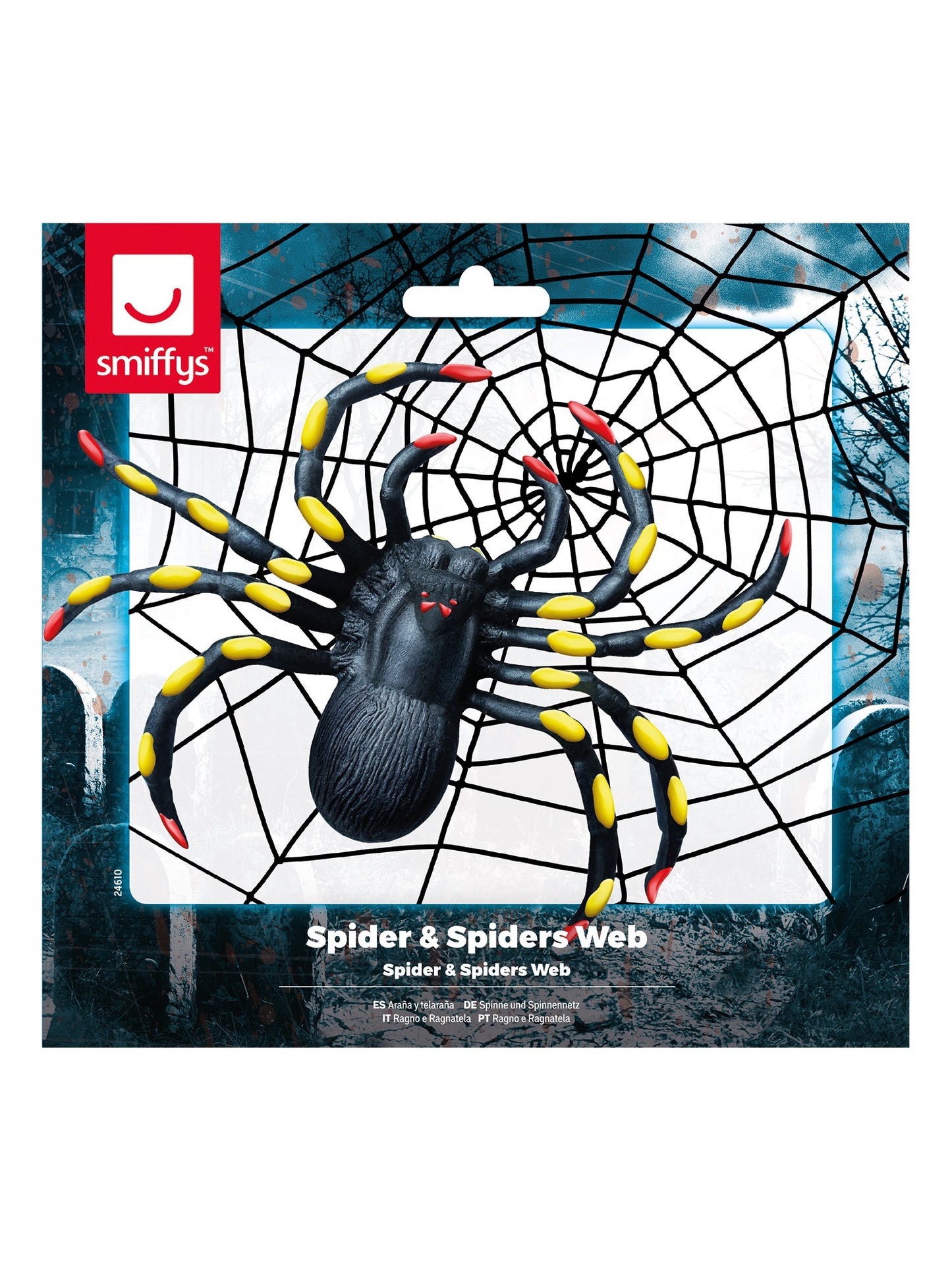 Spider & Spiders Web, Black Wholesale