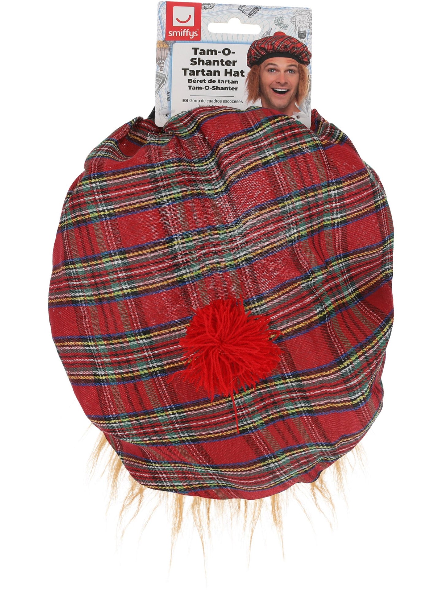 Tam-O-Shanter Tartan Hat, Red Wholesale