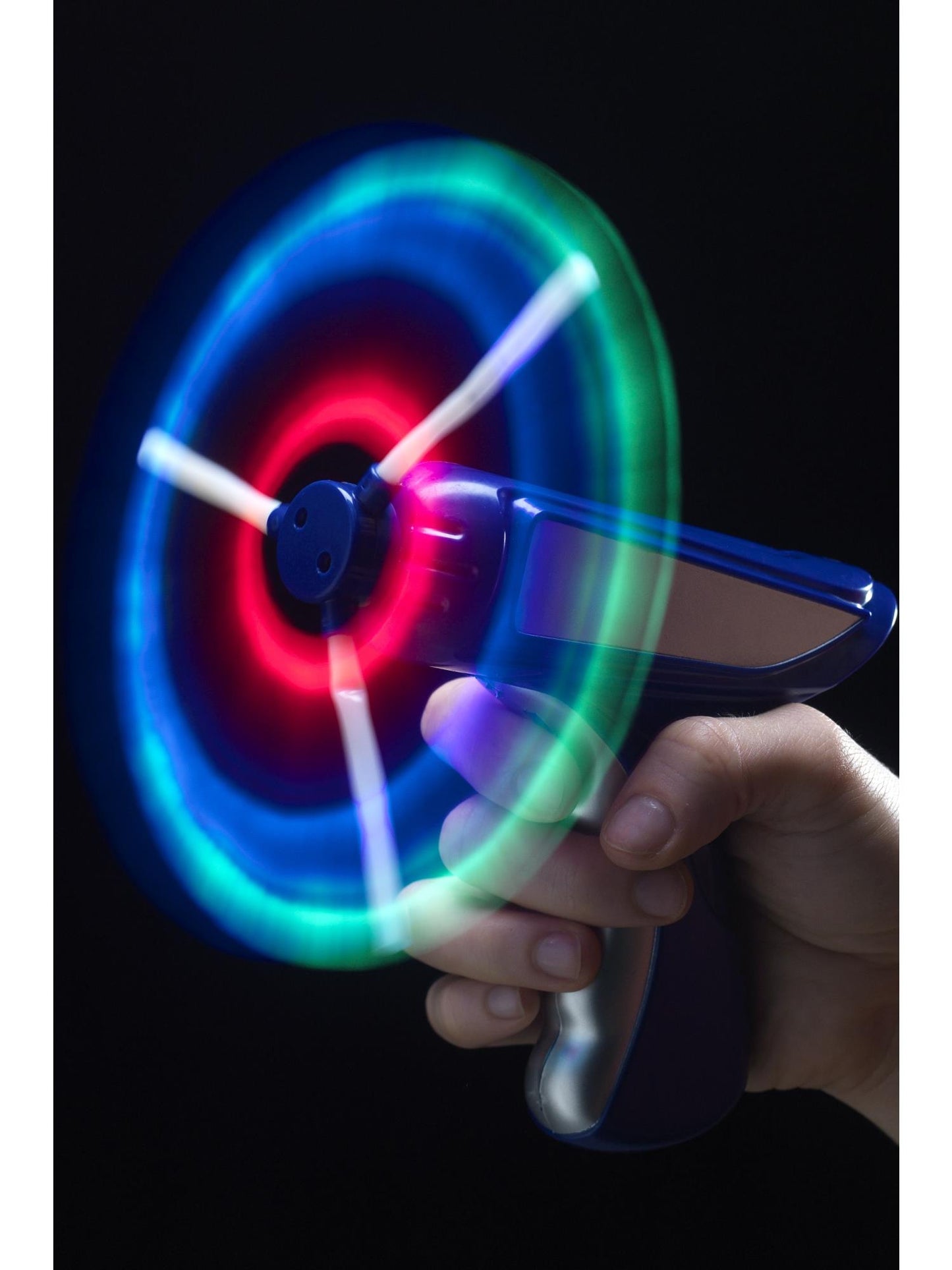 Pistola molinete, con luz, colores surtidos, 12cm/5in