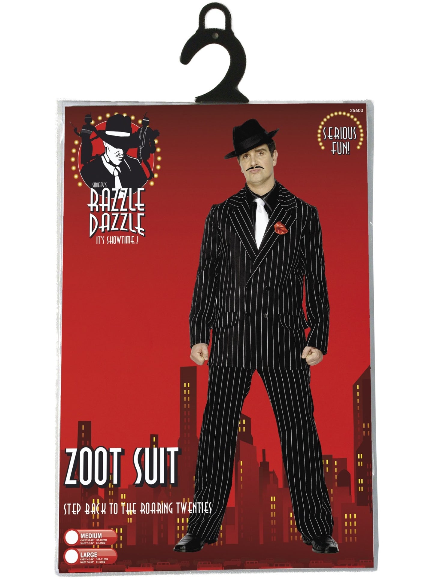 Zoot Suit Costume, Male, Black Wholesale