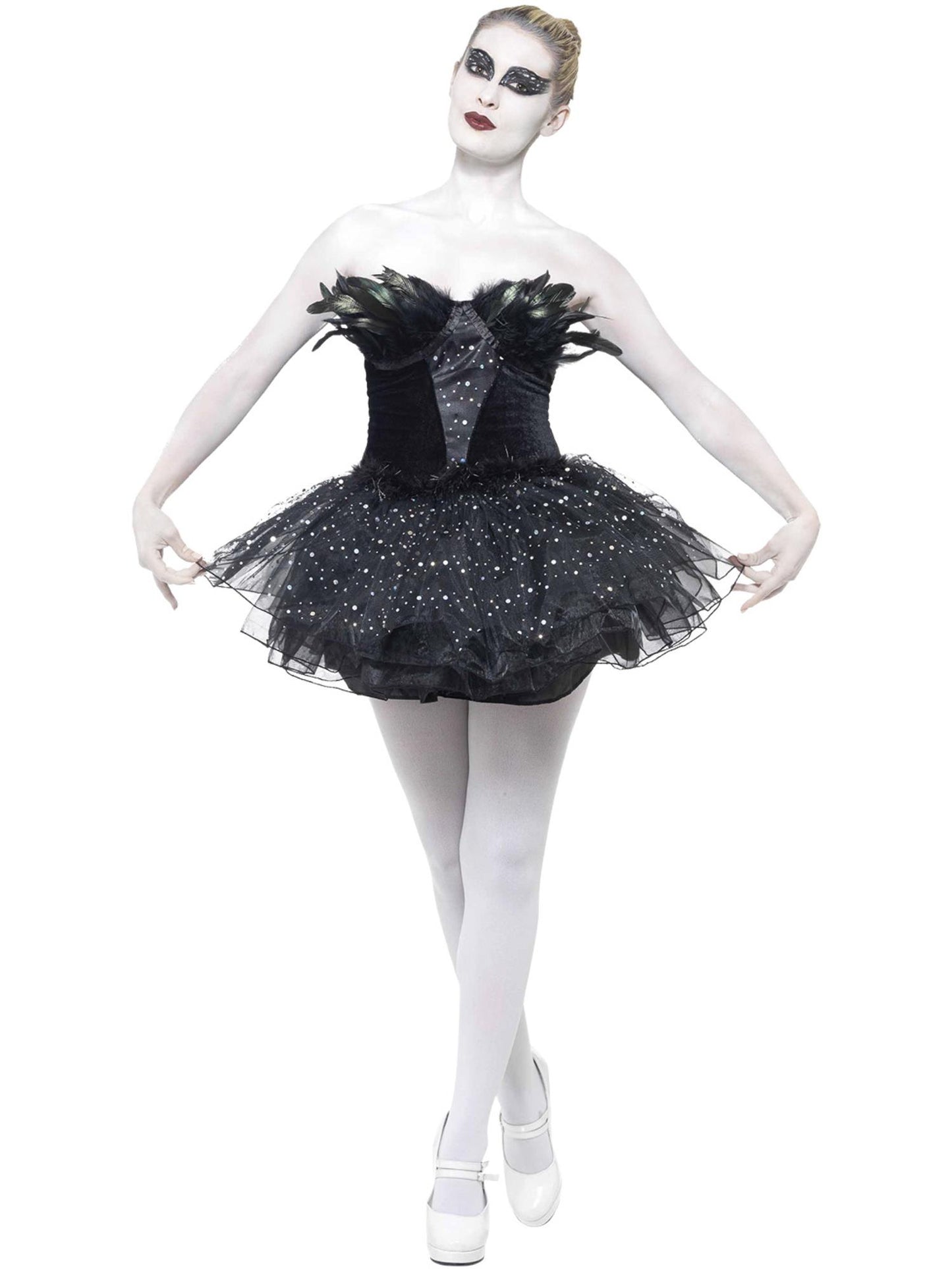Gothic Swan Masquerade Costume, Black Wholesale
