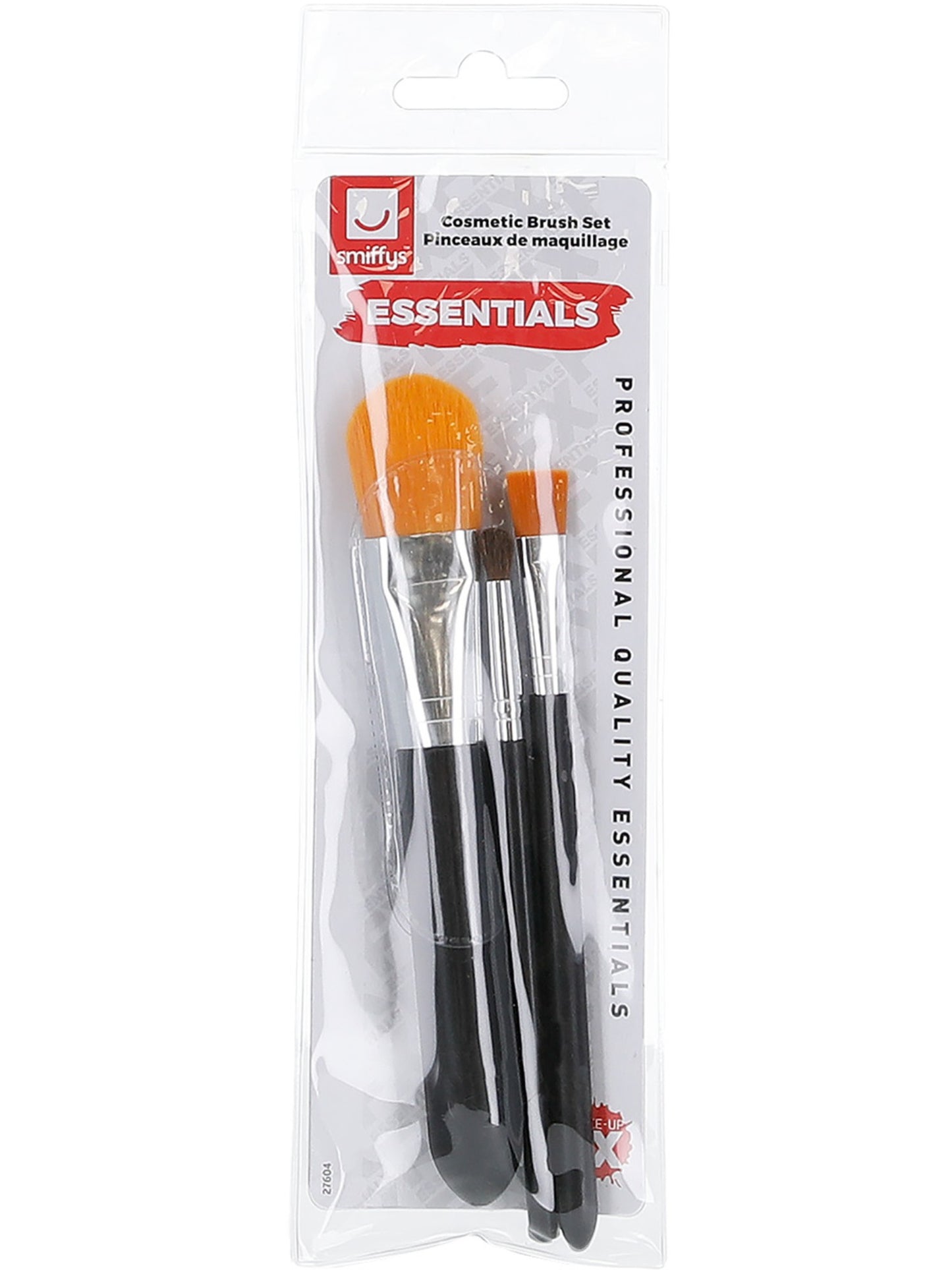 Smiffys Make Up FX Essentials, Schminkpinsel set, 3 Stück Pack