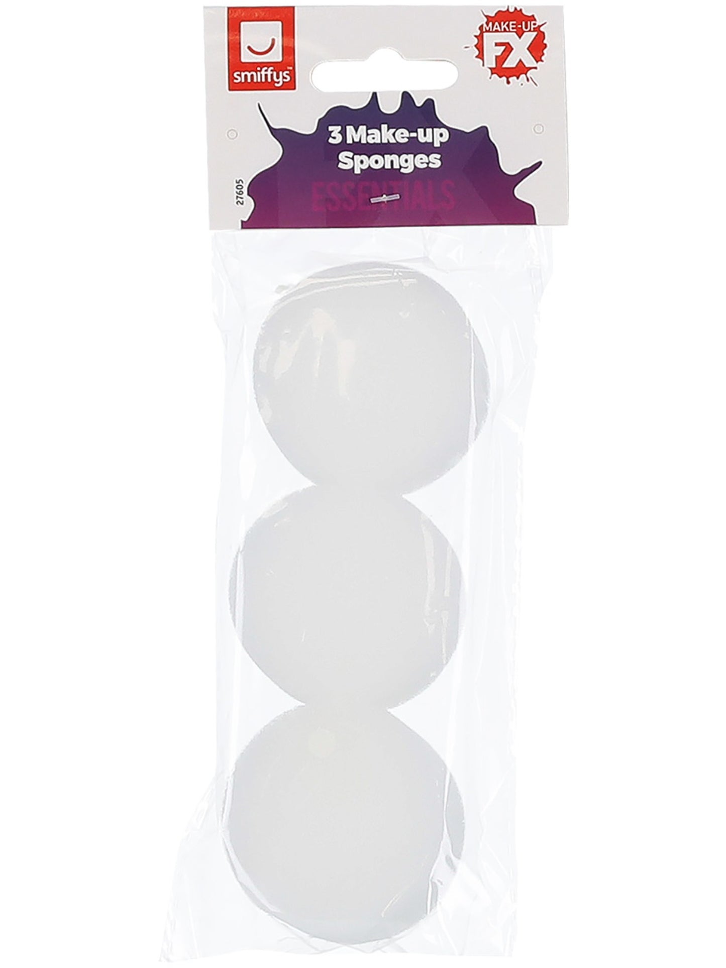 Maquillaje FX Smiffys Esenciales, Esponjas Cosméticas, Circular, 3