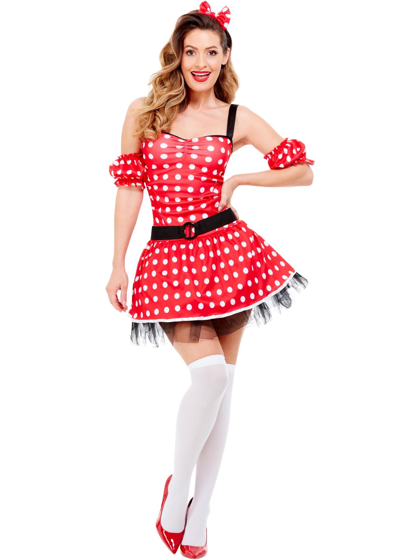 Fever Kollektion, Madame Maus Kostüm, mit Kleid, Armmanschetten und Mauseohren auf Haarreifen