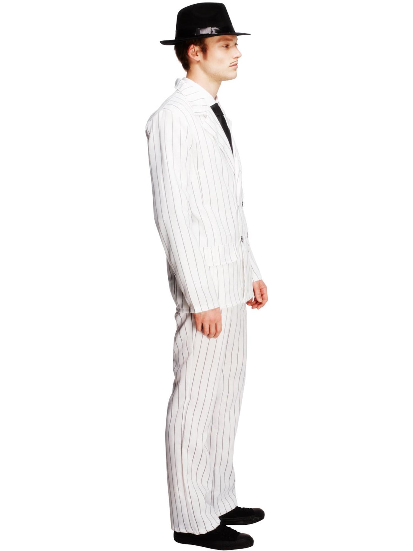 Disfraz Fever de gánster, blanco, chaqueta, pantalones y corbata