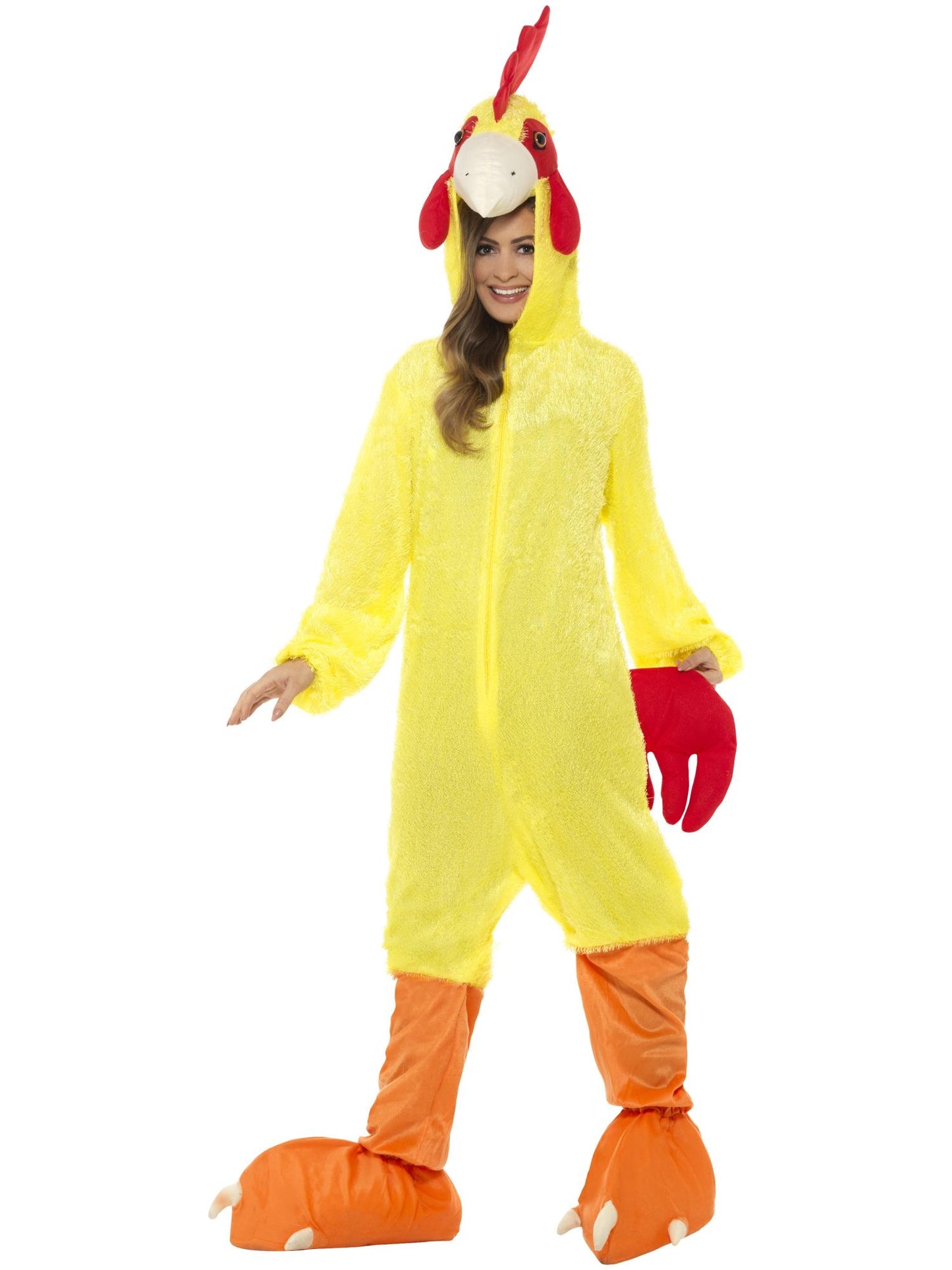 Disfraz de pollo, incluye enterizo con capucha