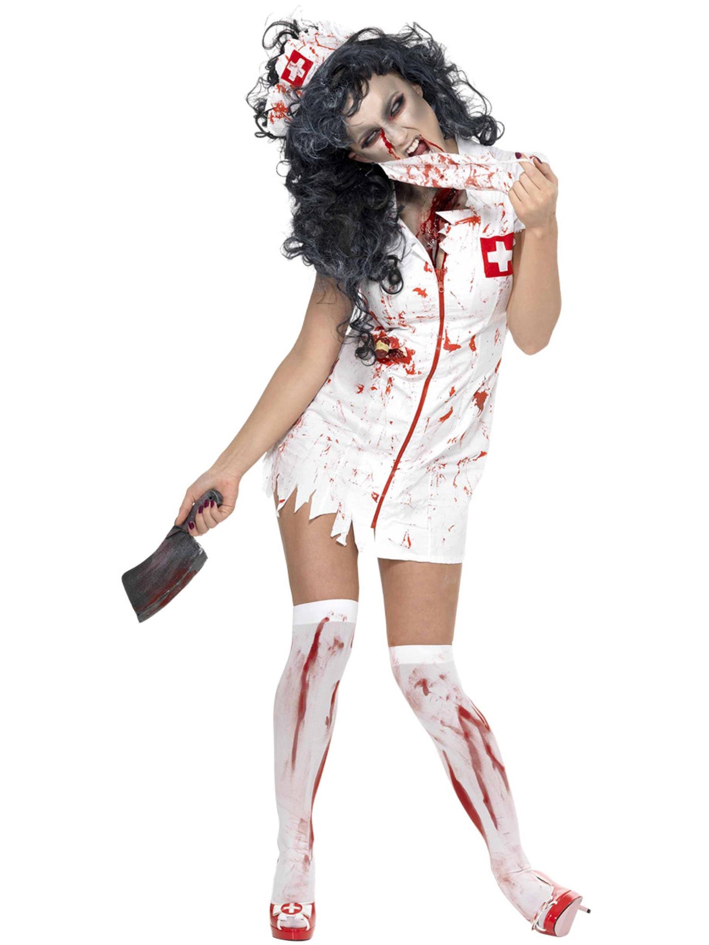 Zombie Nurse Costume, White Wholesale