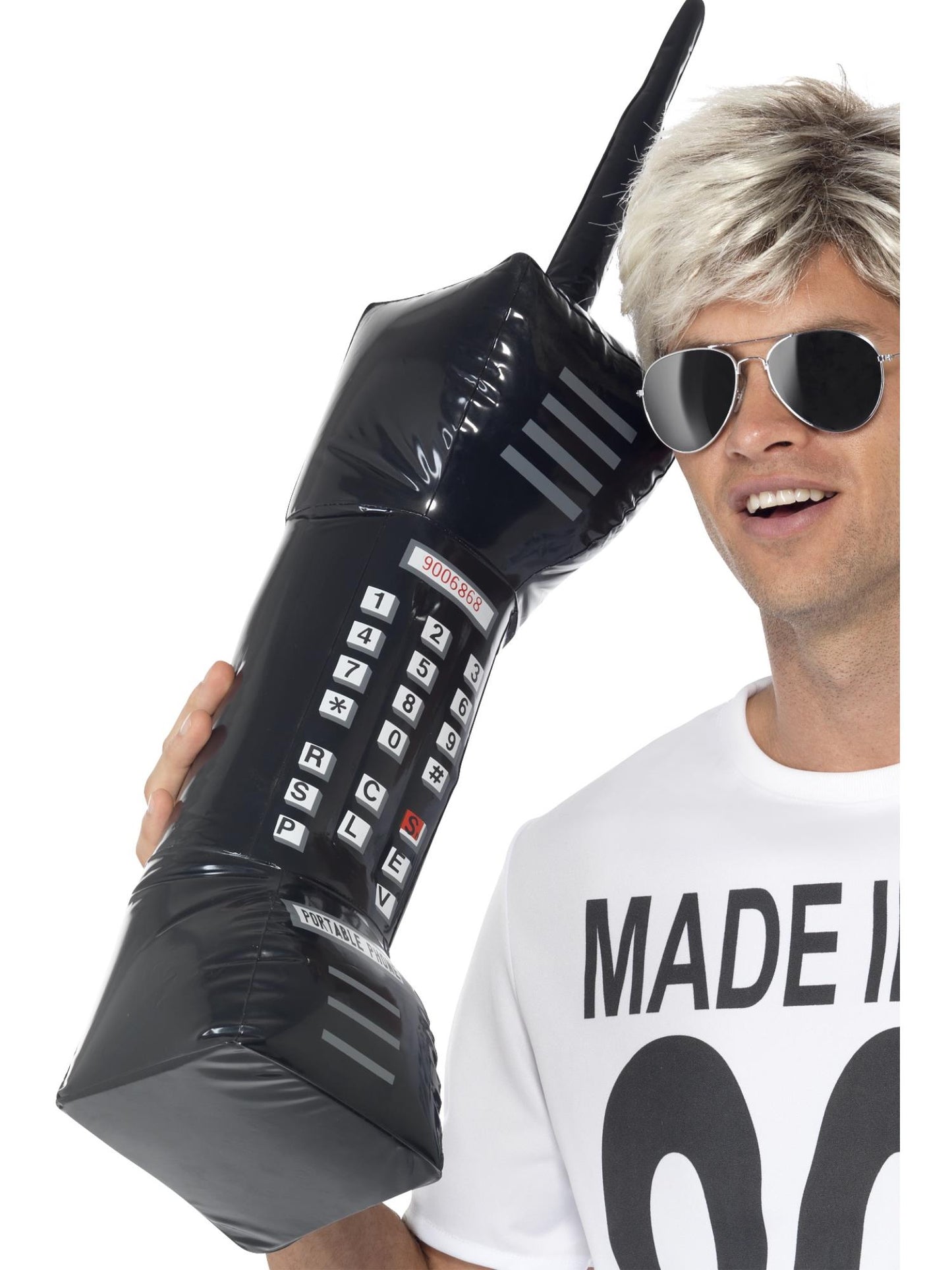 Inflatable Retro Mobile Phone, Black Wholesale
