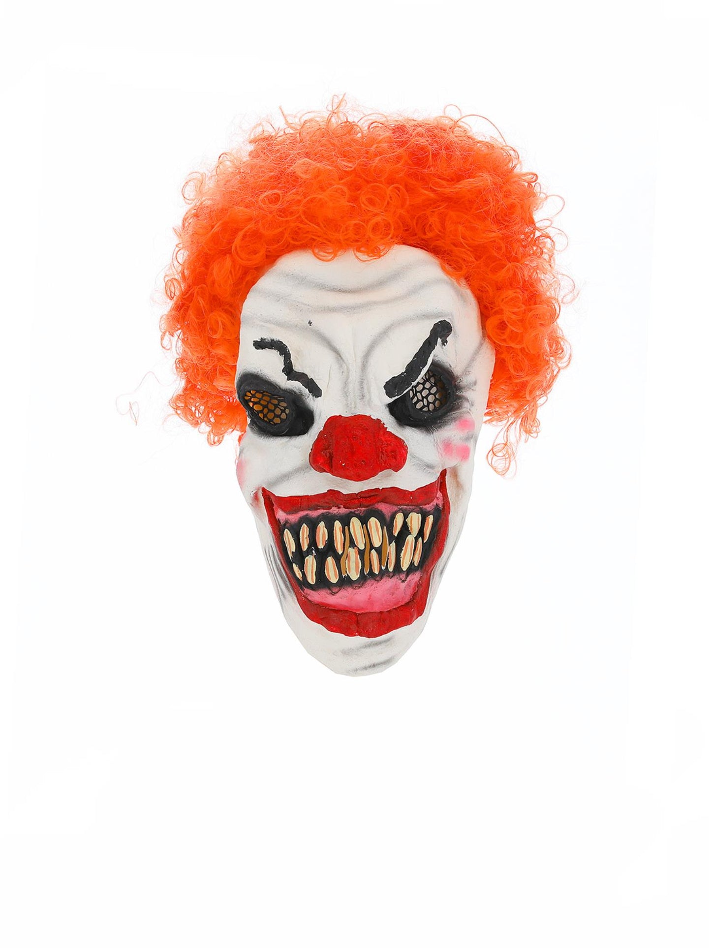 Scary Clown Mask, White & Red Wholesale