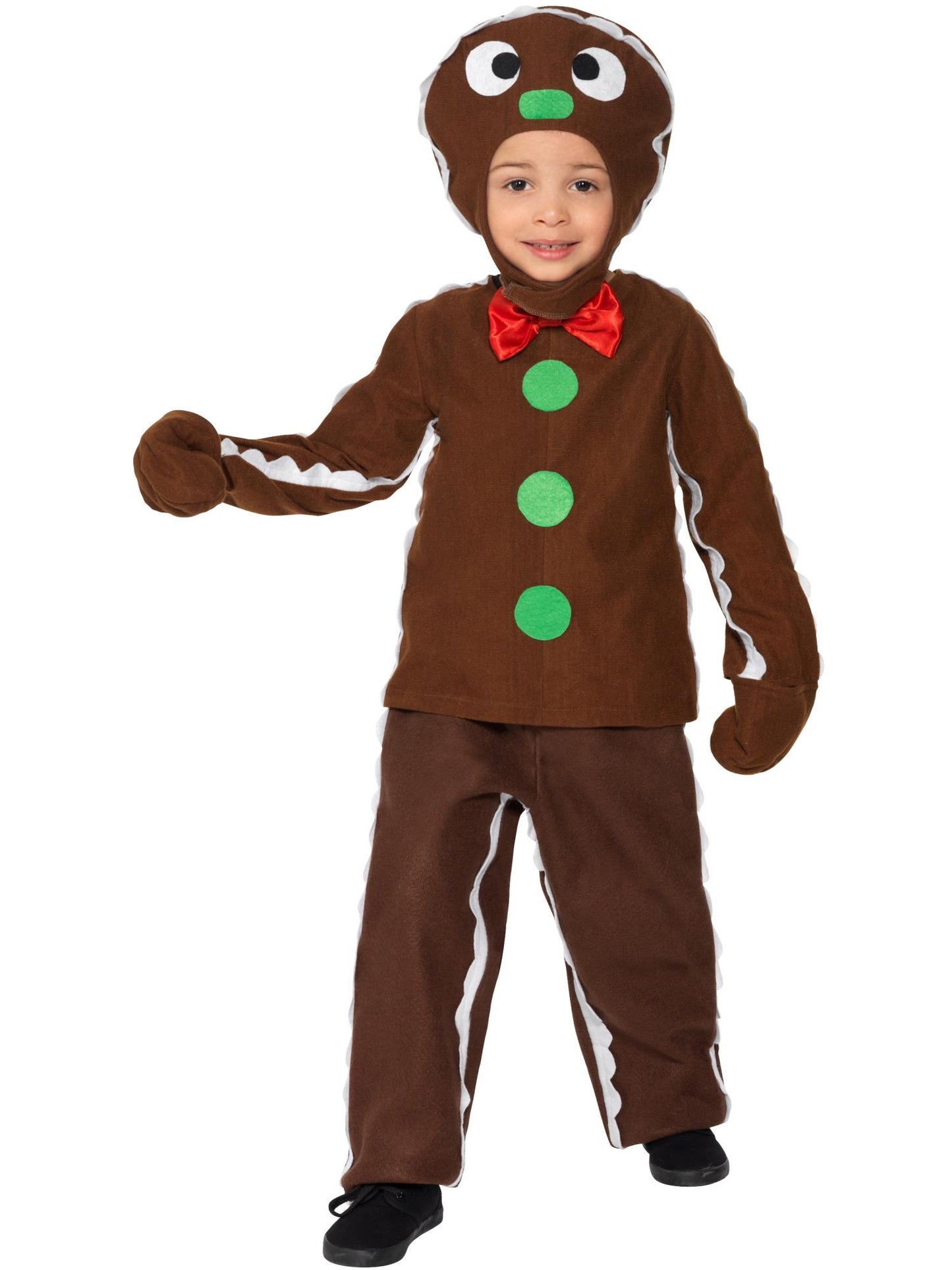 Costume pain d'épice pour enfant, Brun, avec haut, pantalon et coiffe