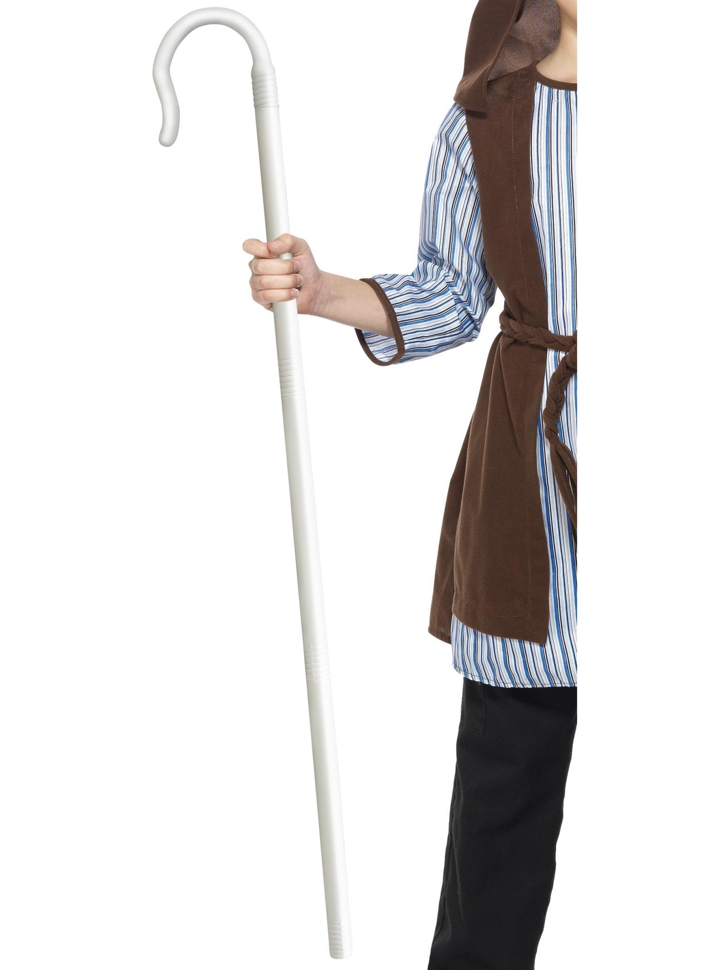 Ausziehbarer Hirtenstab, Weiß, 117cm/46in