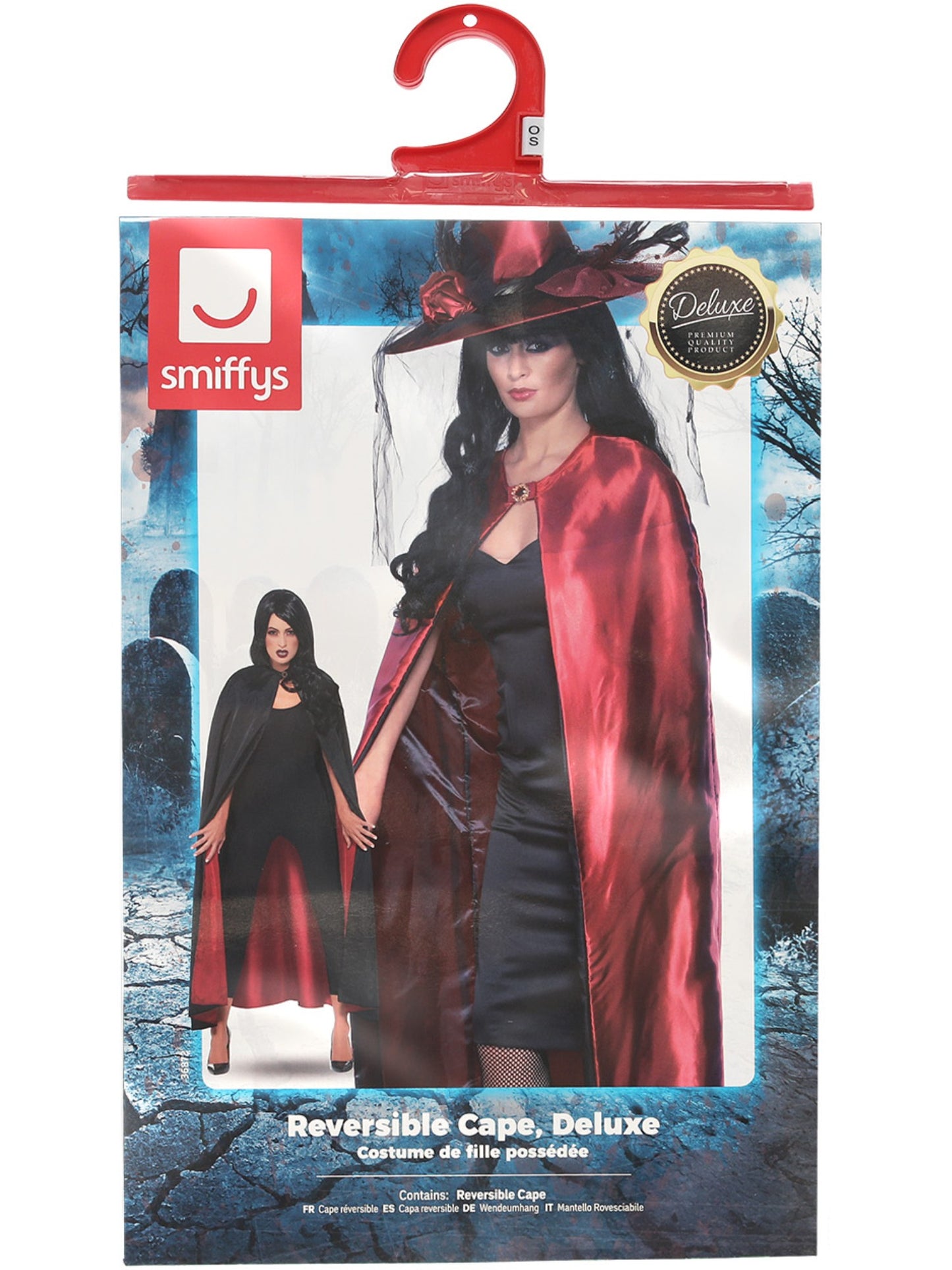 Reversible Cape, Red & Black Wholesale