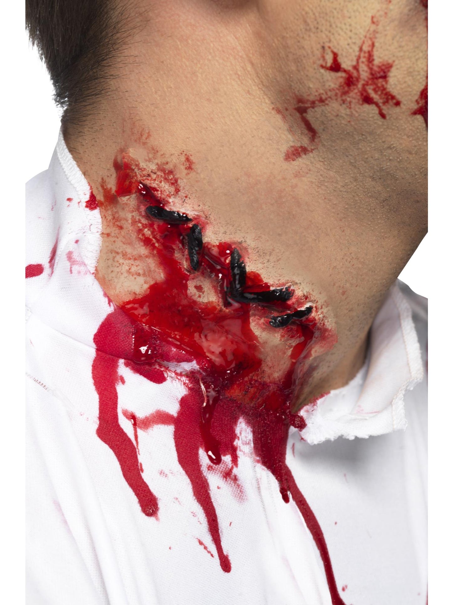 Smiffys Make-Up FX, Stitches Latex Scar, Red Wholesale