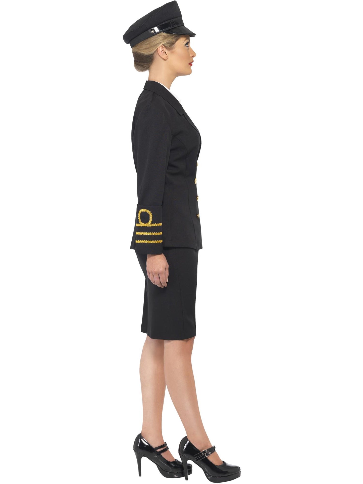 Navy Officer Costume, Black Wholesale