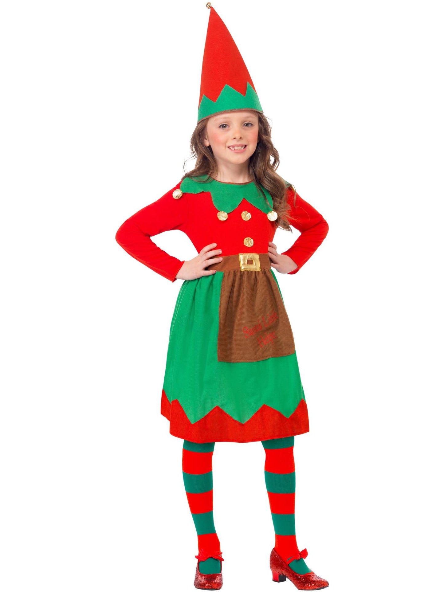 Santa's Little Helper Costume, Red & Green Wholesale