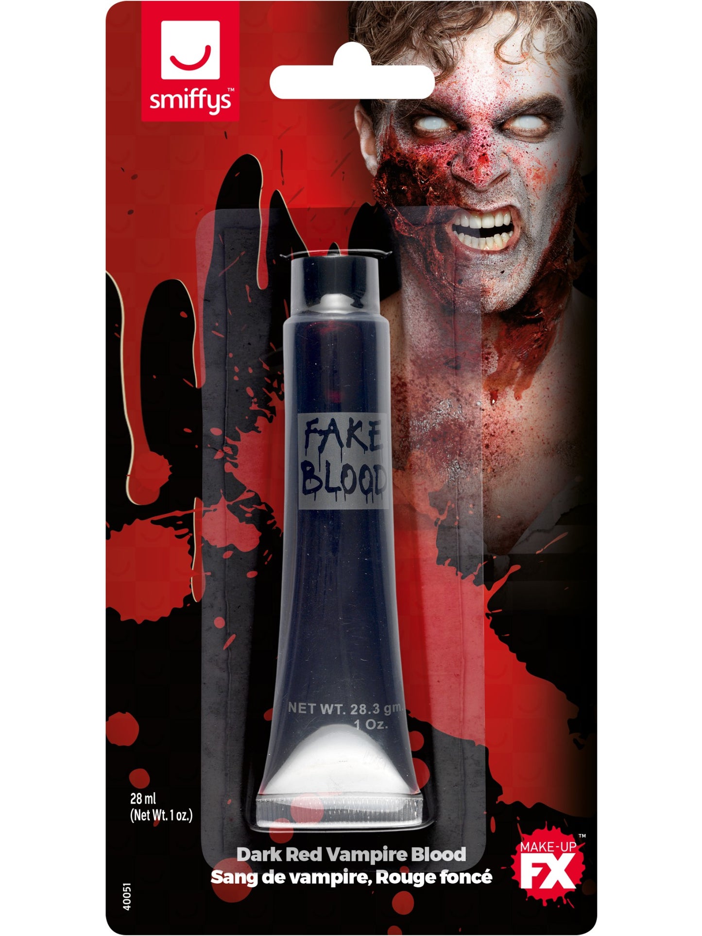 Smiffys Make-Up FX, Vampire Gel Blood, Dark Red Wholesale