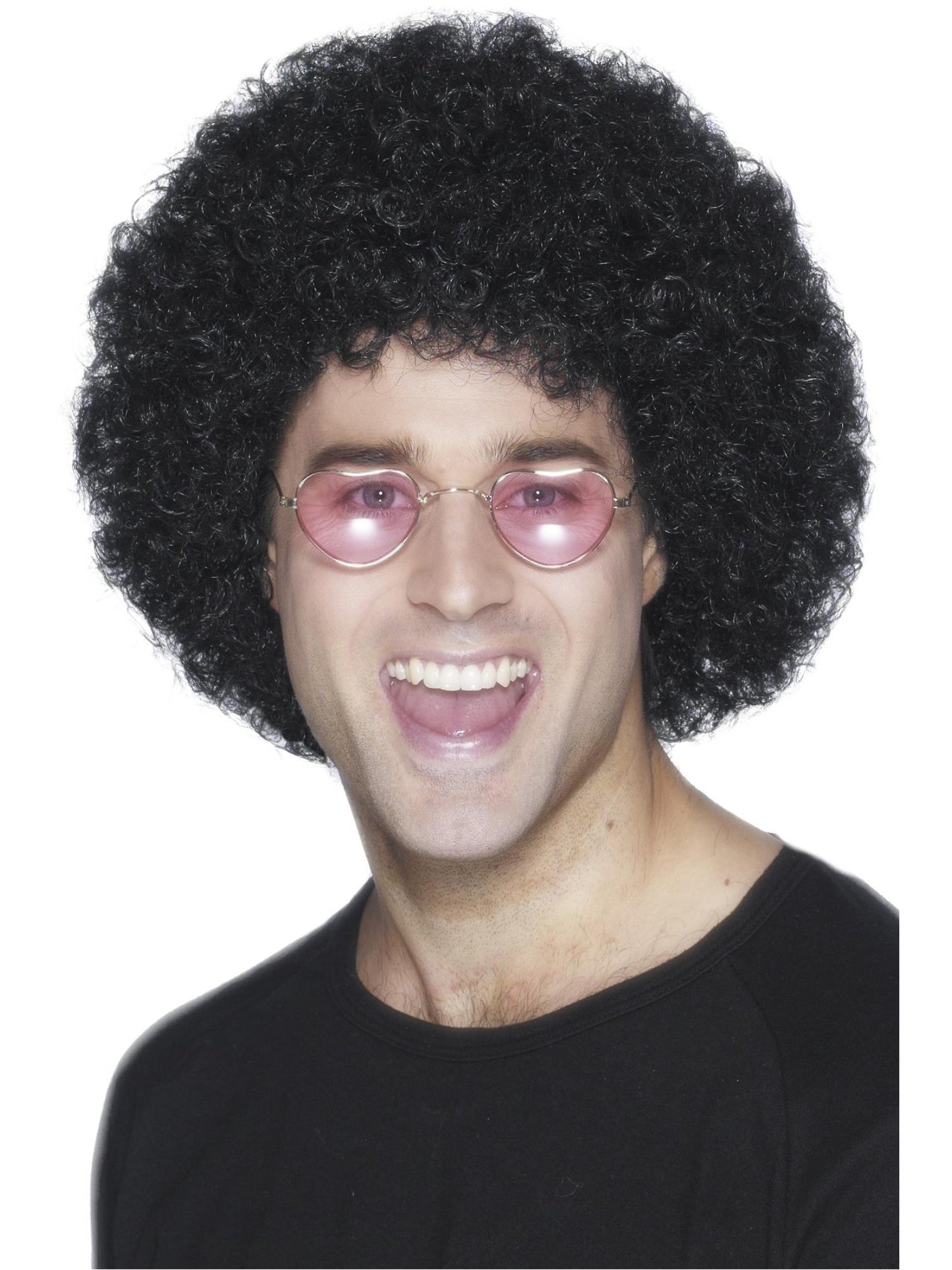 Peluca afro, económica, negra