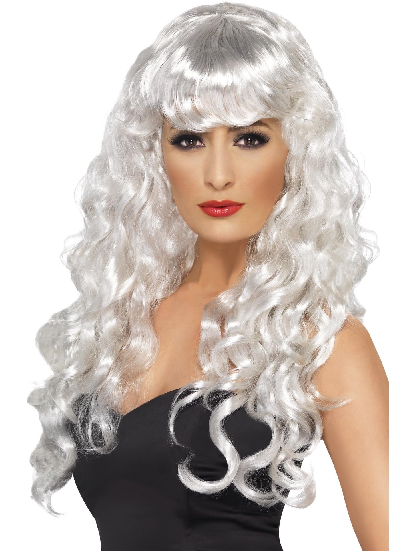 Siren Long Curly Wig with Fringe Wholesale