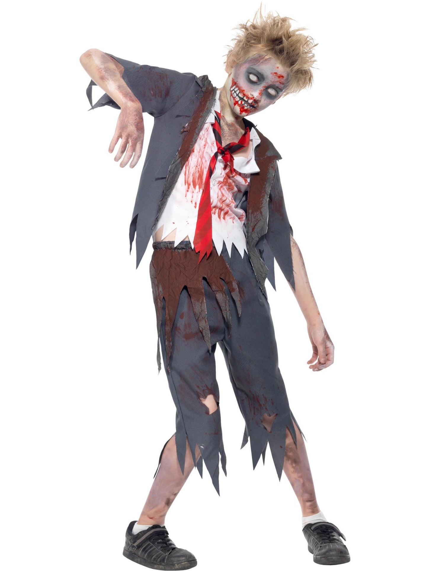Zombie School Boy Costume, Grey Wholesale
