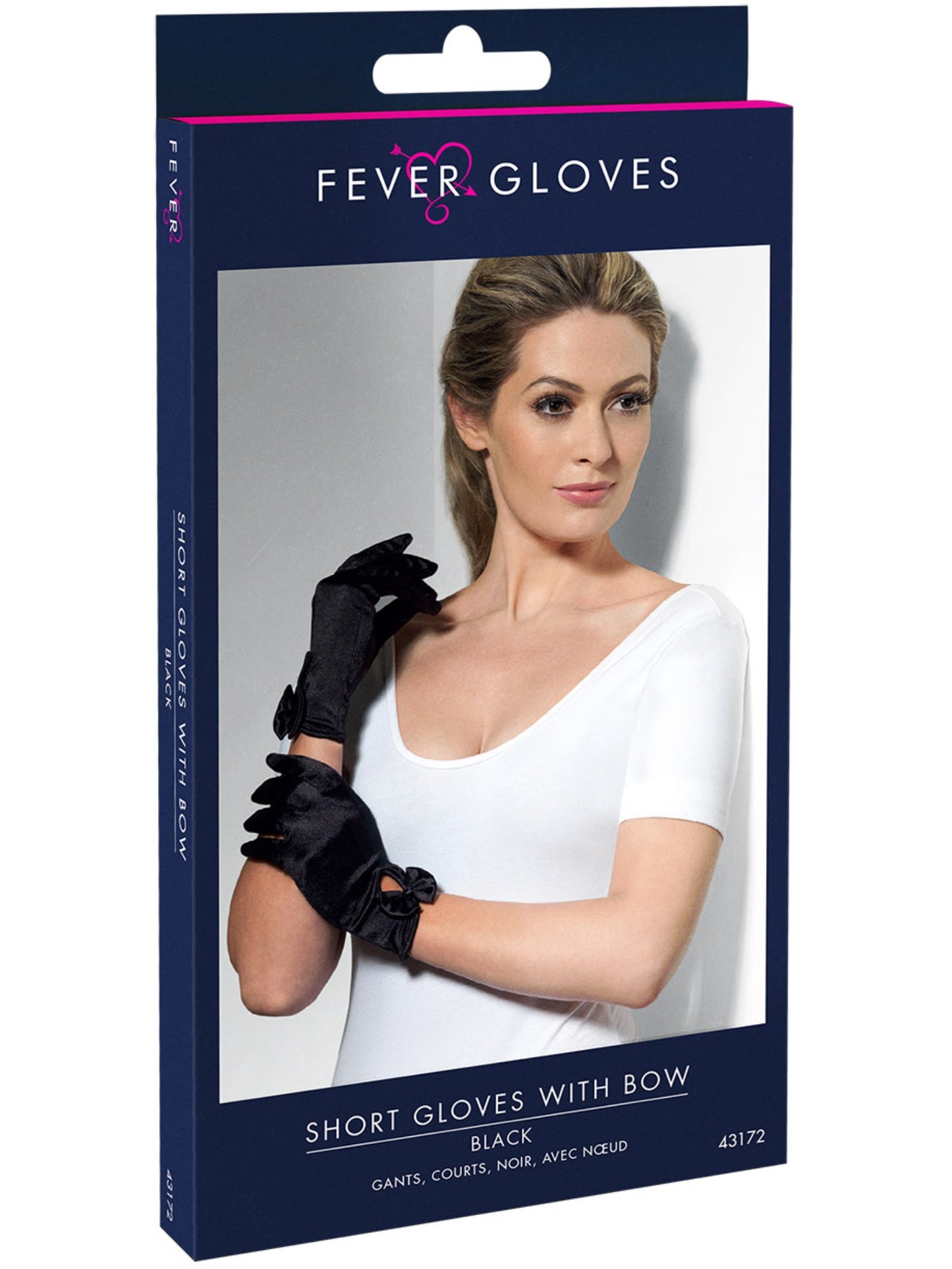 Gloves, Short, Black Wholesale