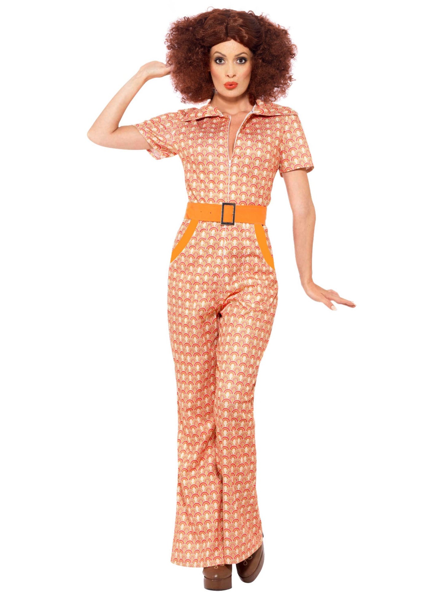 Costume Chic Authentique des années 70, avec Combinaison