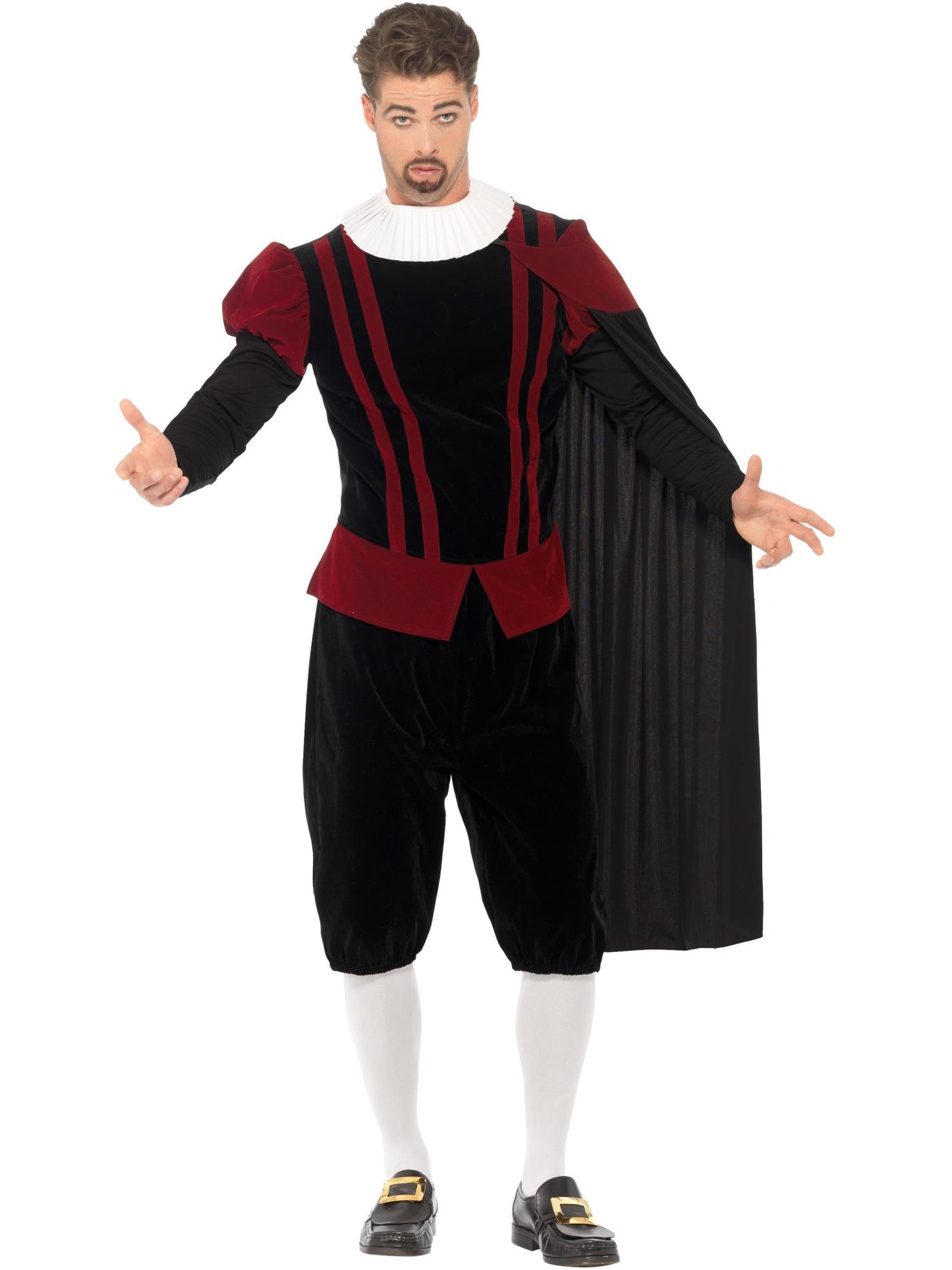 Traje de Lujo del Señor Tudor, Top, Pantalones, Capa y Collarín