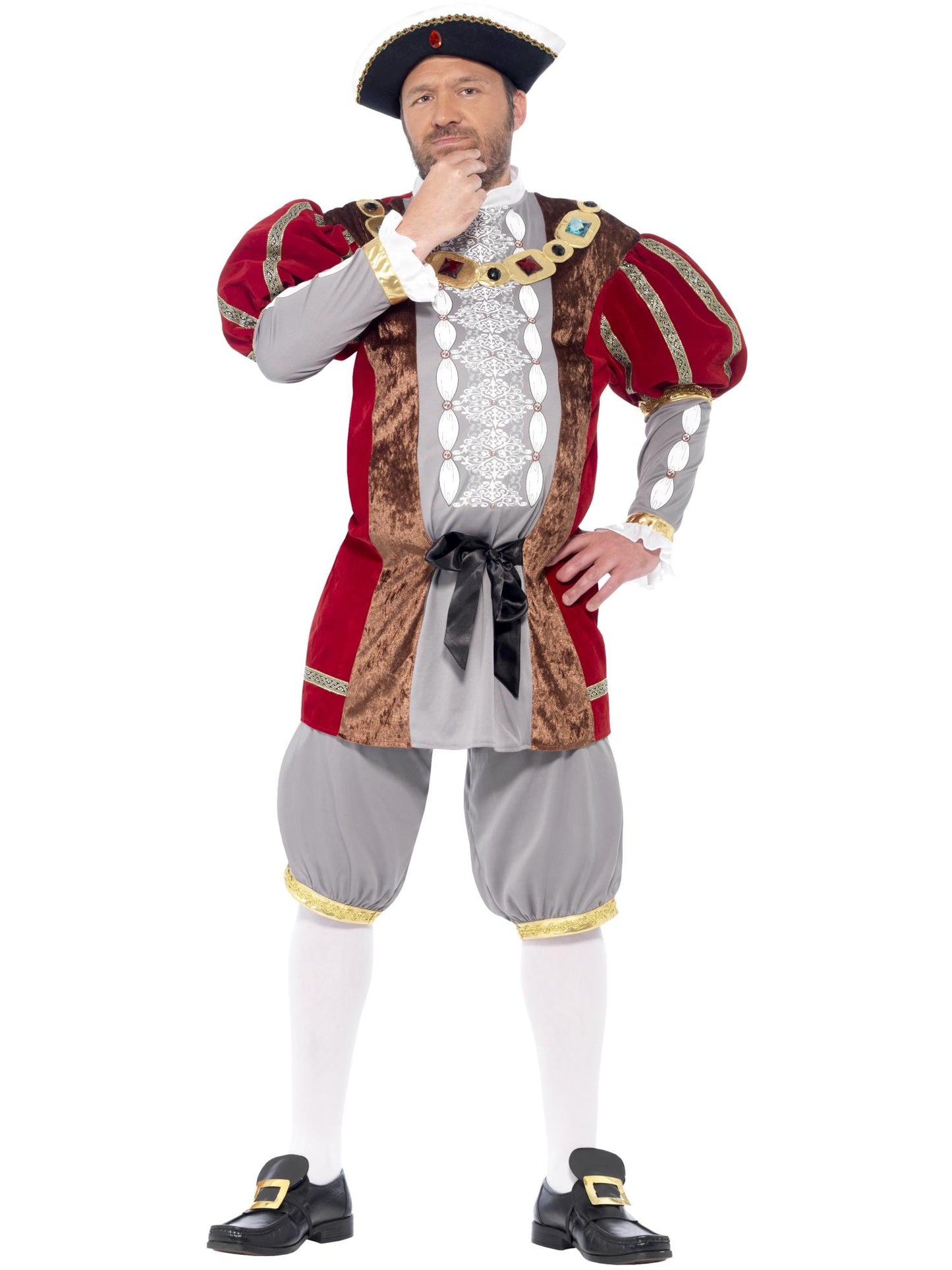 Deluxe Henry VIII Costume, Red Wholesale