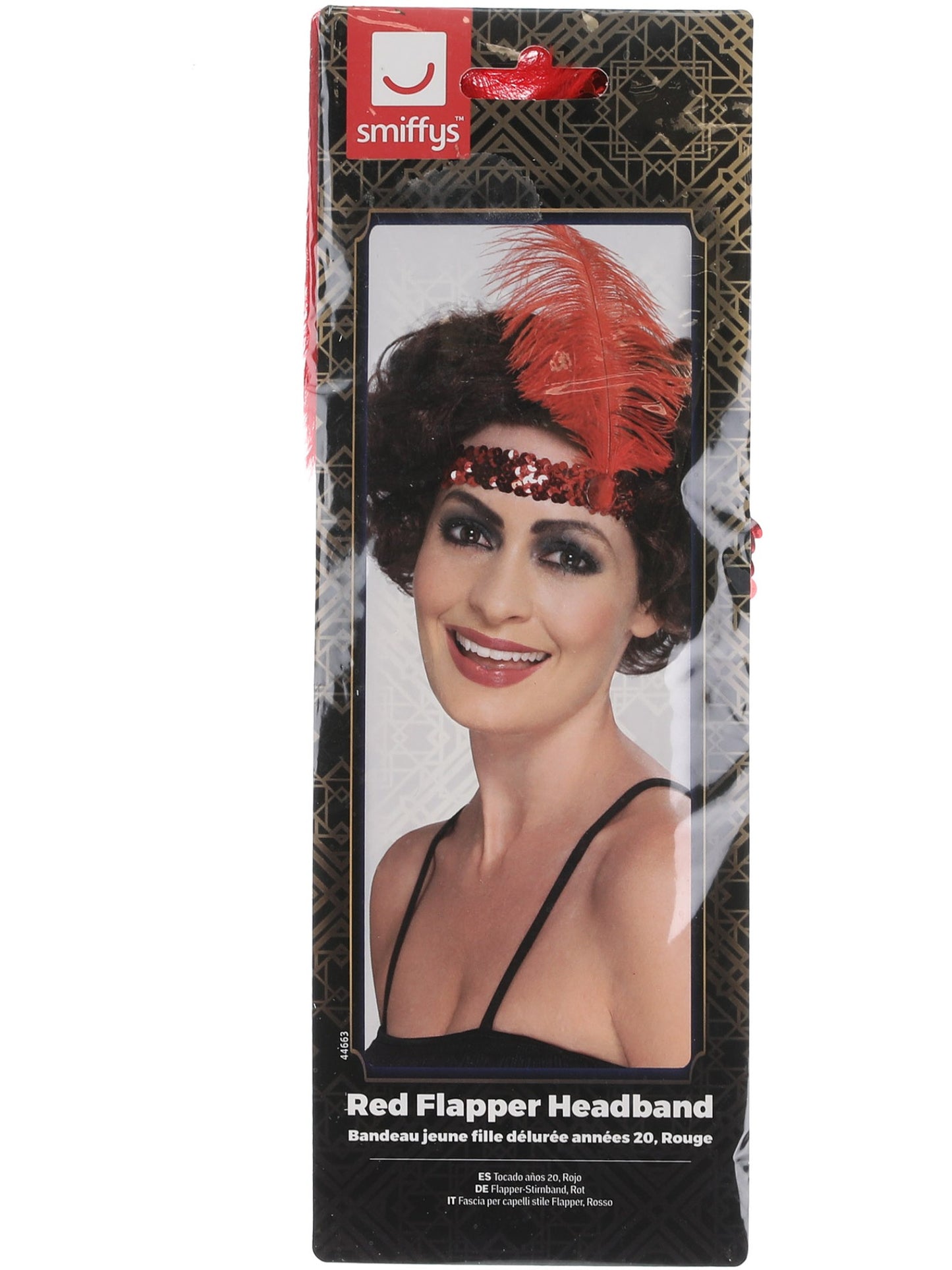 Flapper Headband, Red Wholesale