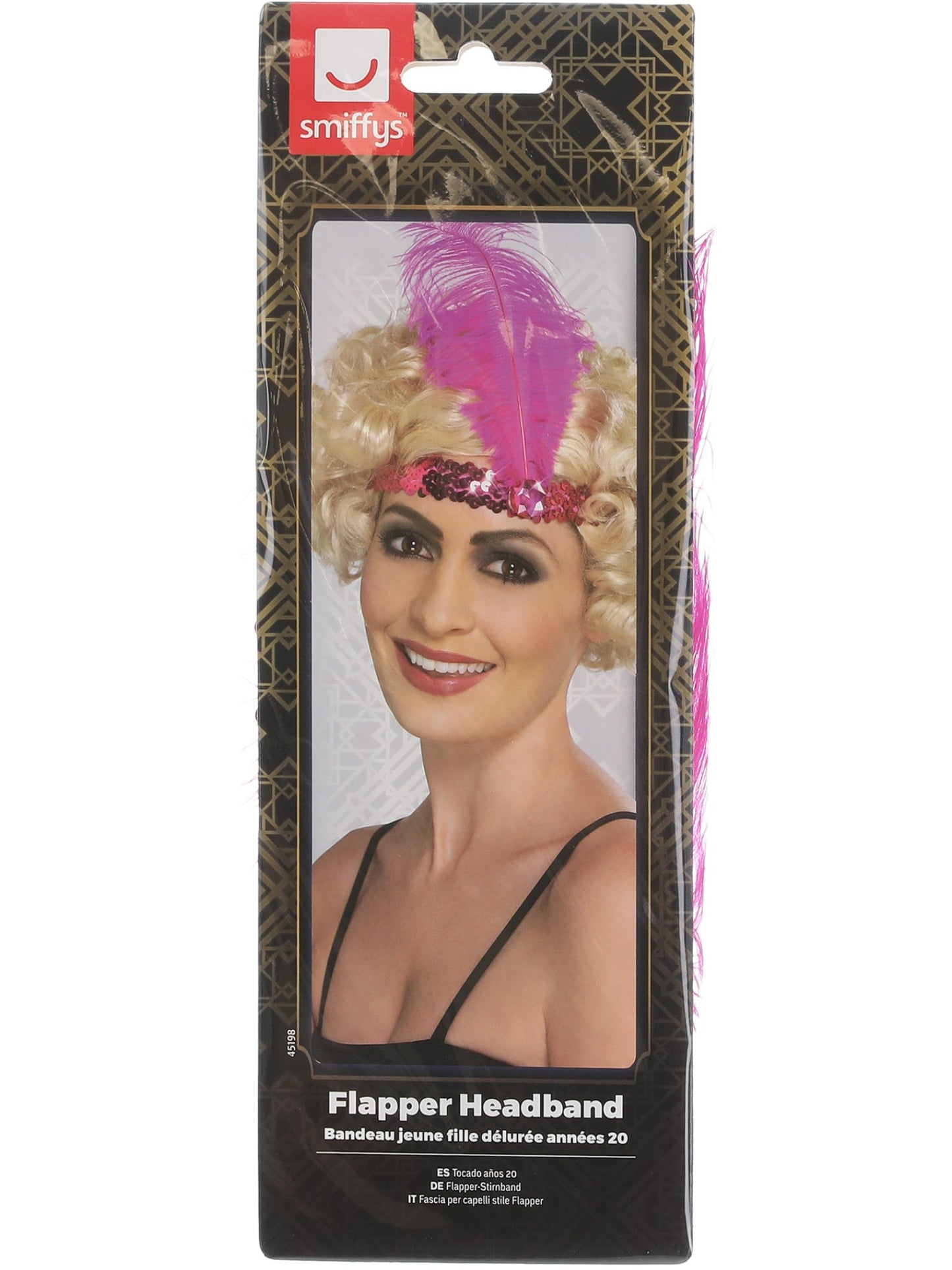 Flapper Headband, Pink Wholesale