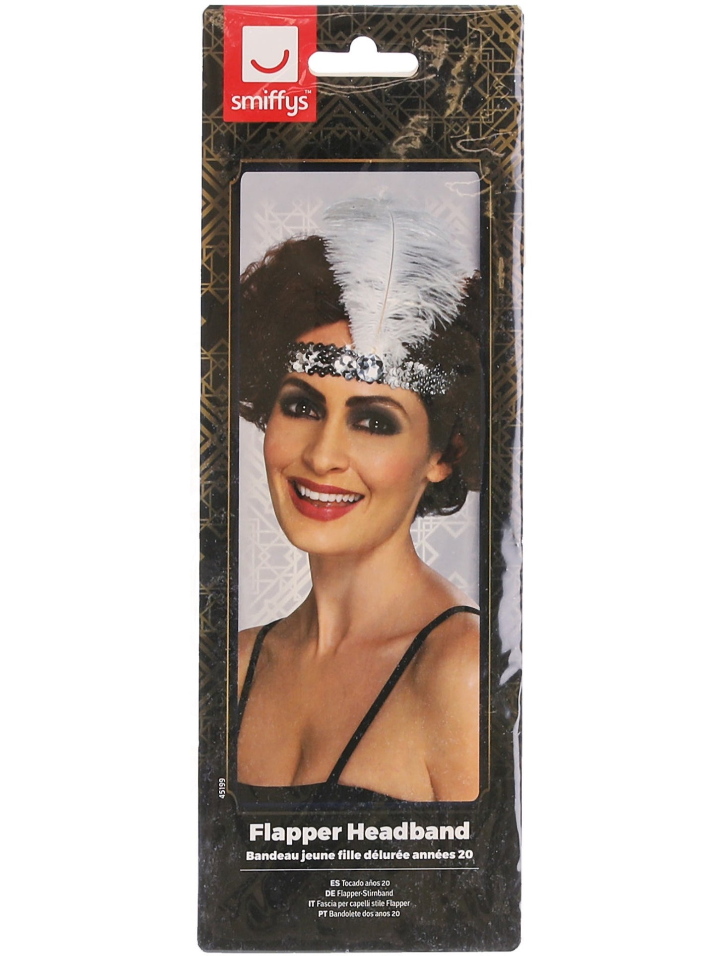 Flapper Headband, Silver Wholesale