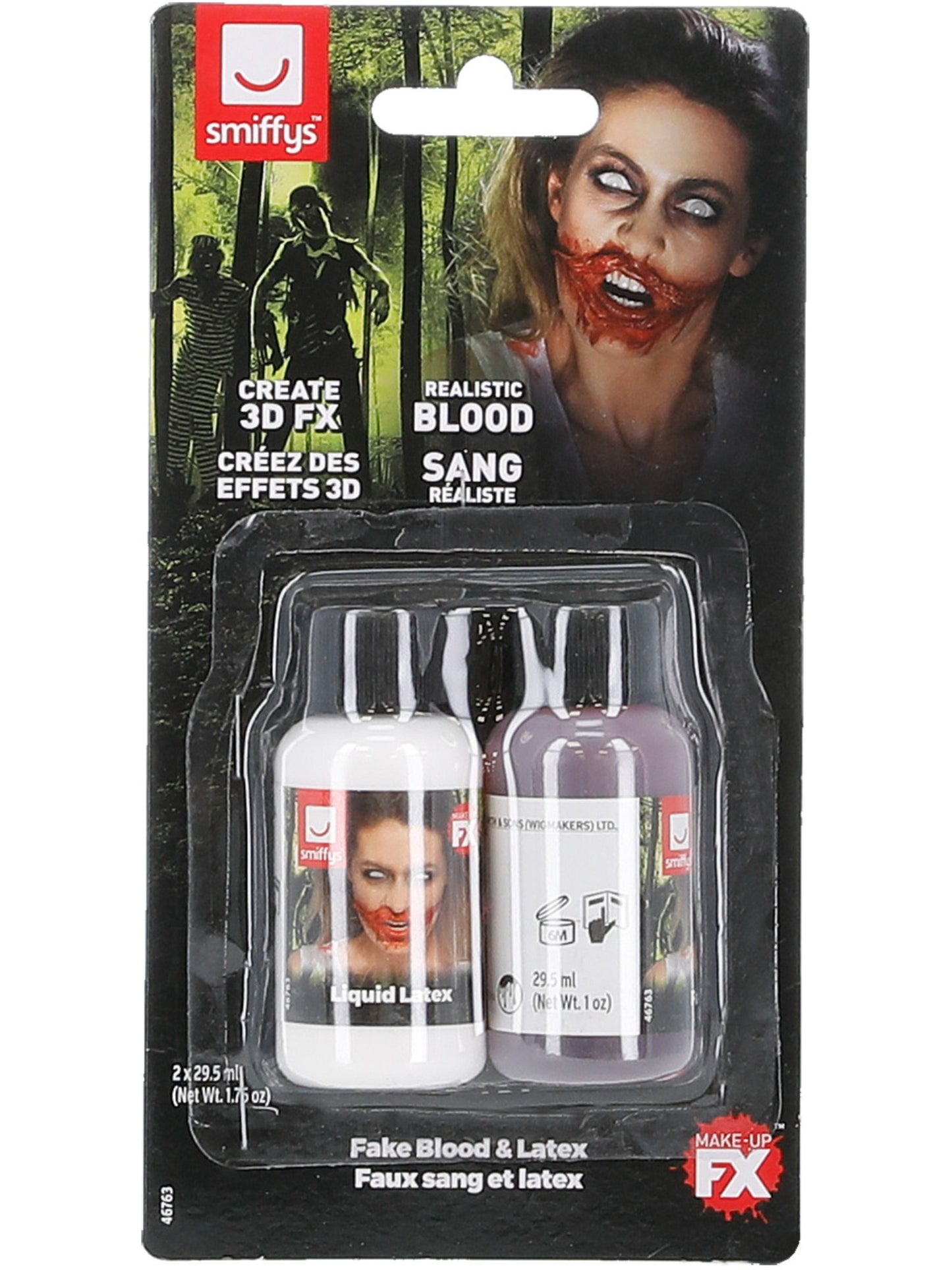 Kunstblut & Latex,2 x 29.57ml/1 US fl.oz