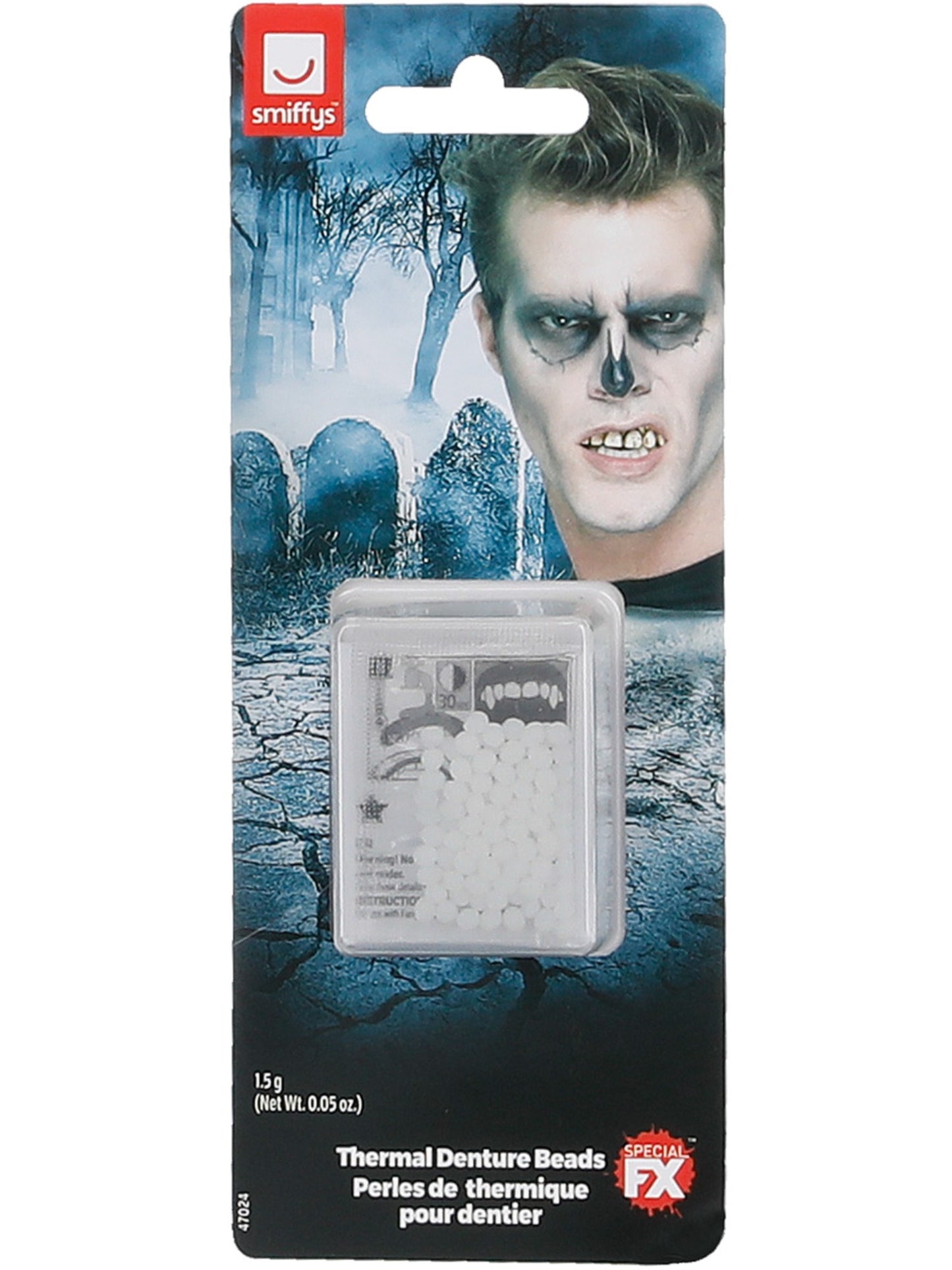 Smiffys Make-Up FX, Thermal Denture Fitting Beads, Wholesale