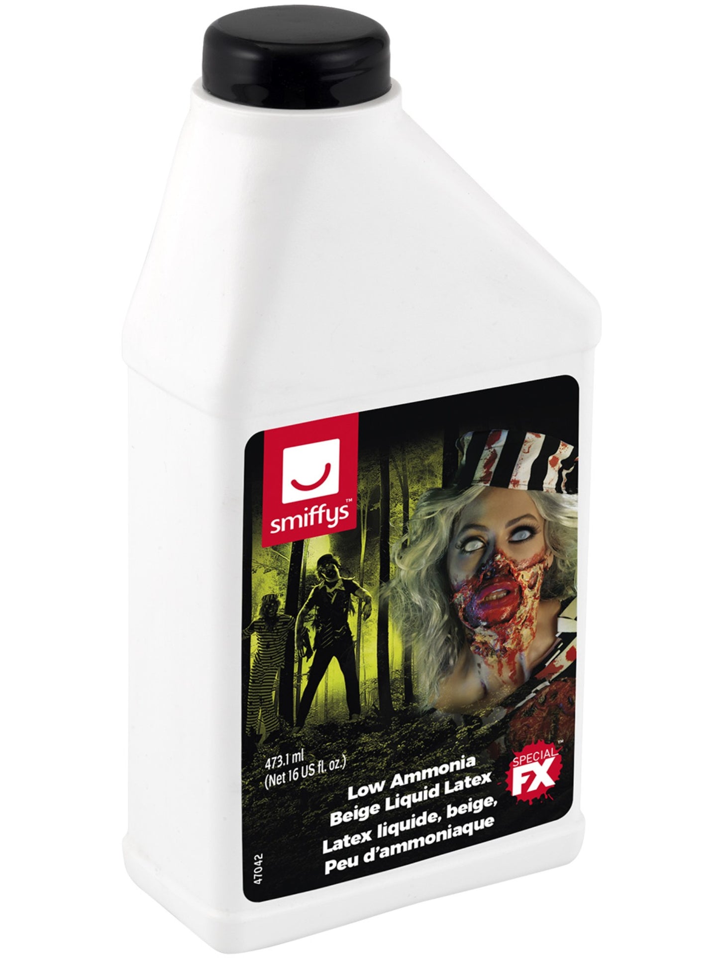 Zombie-Flüssiglatex, niedriger Ammoniakgehalt, Fleisch, 473,17ml/16 US fl.oz
