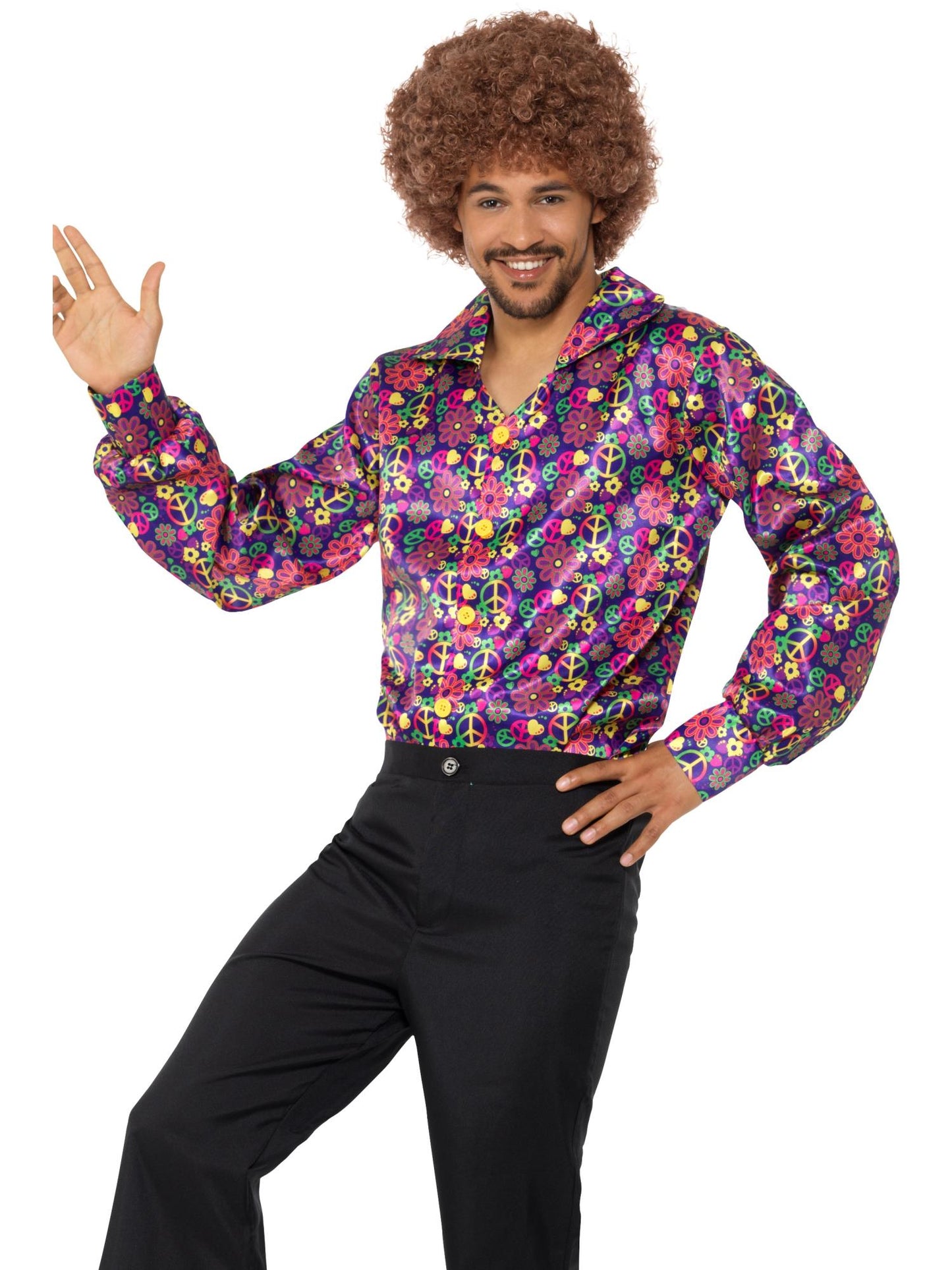 Chemise CND psychédélique des années 60, Multicolore