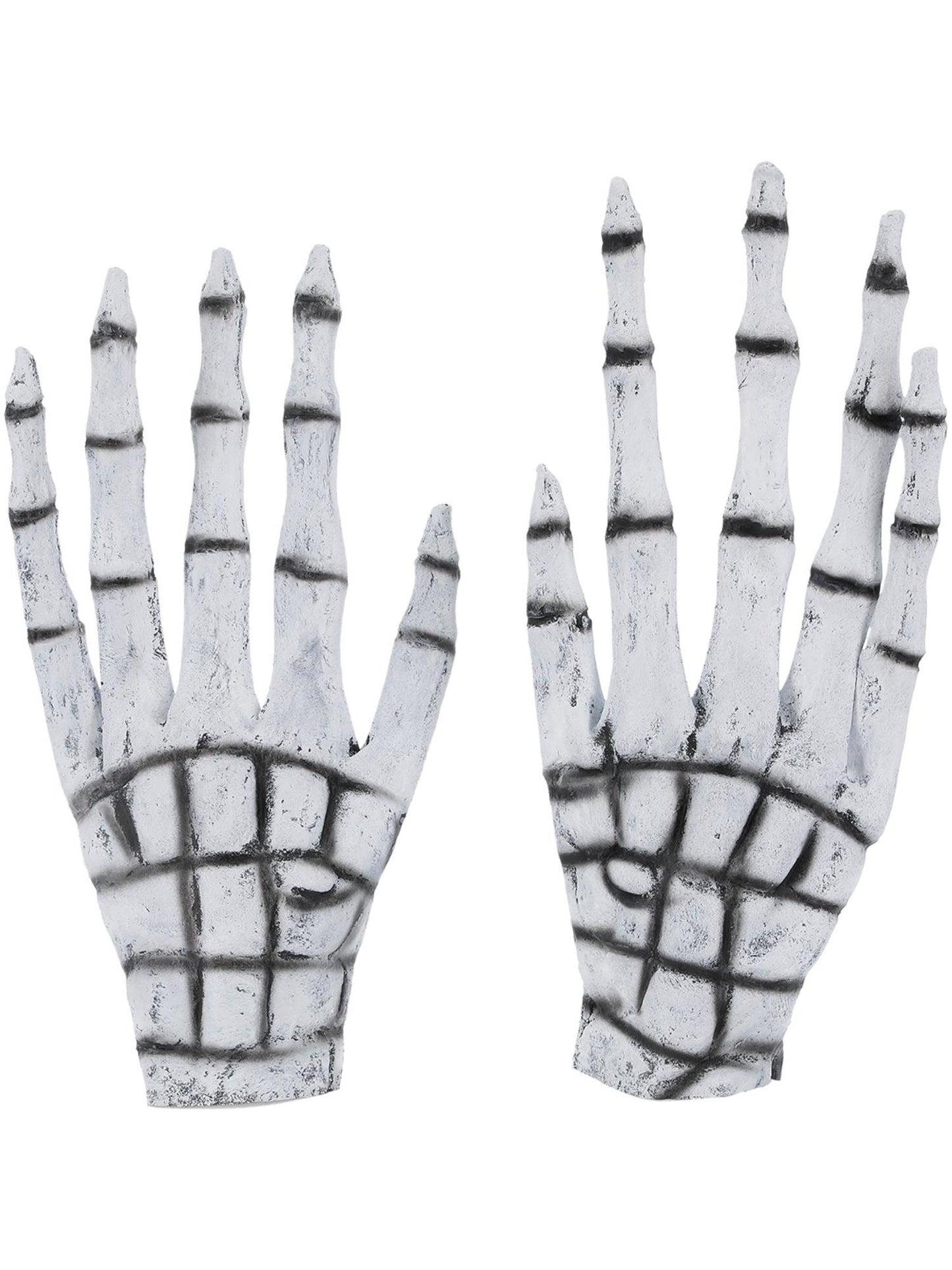 Grim Reaper/Skeleton Gloves, White Wholesale