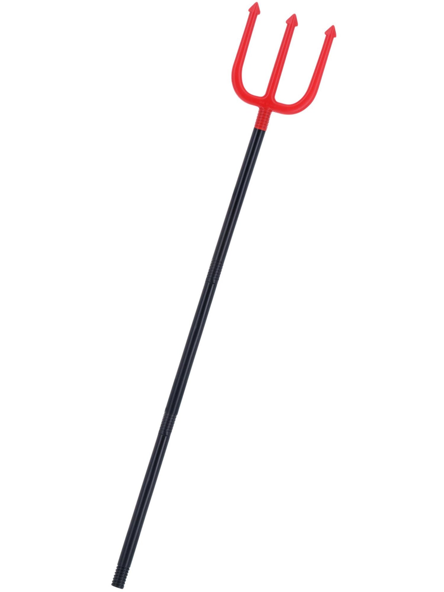 Teufelsdreizack, Rot Schwarz, 110cm / 43in