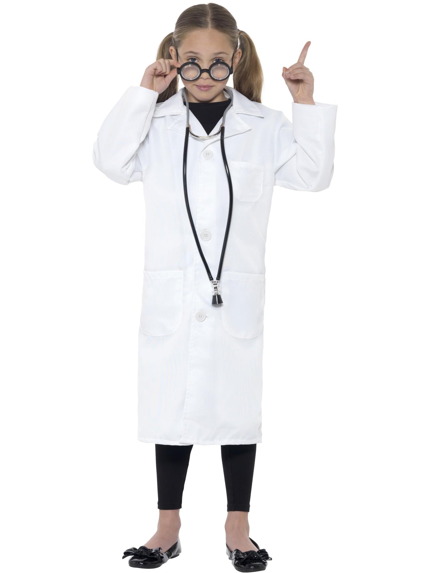 Wissenschlaftler / doktor -Kostüm, unisex, Weiß, mit Laborkittel